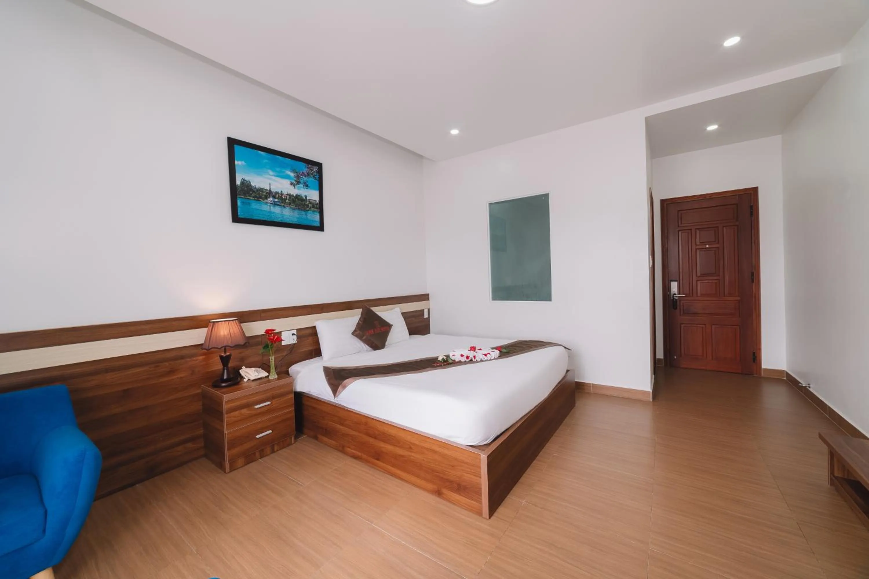 Bed in Anh Duc Hotel Da Lat