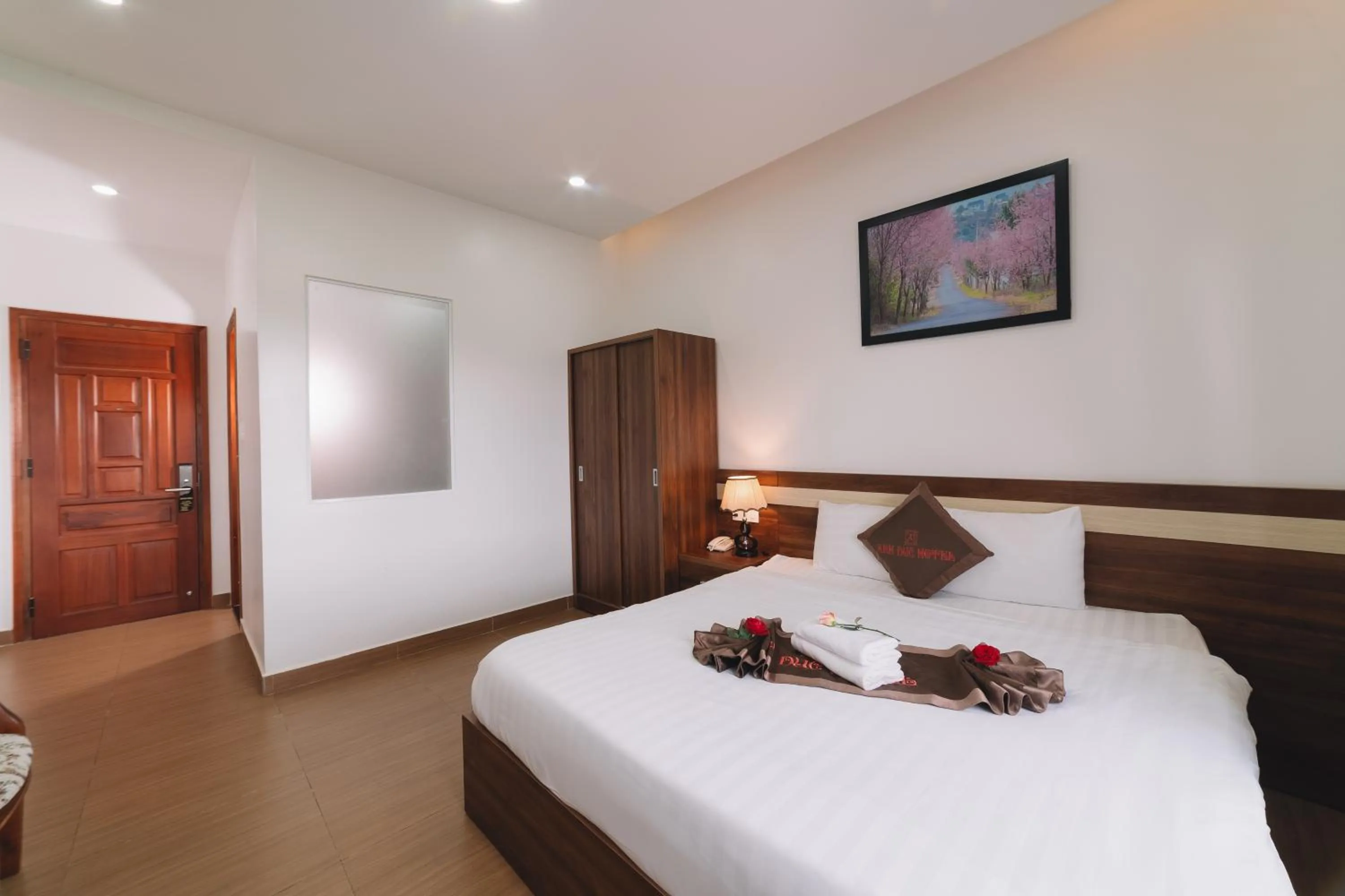 Bed in Anh Duc Hotel Da Lat