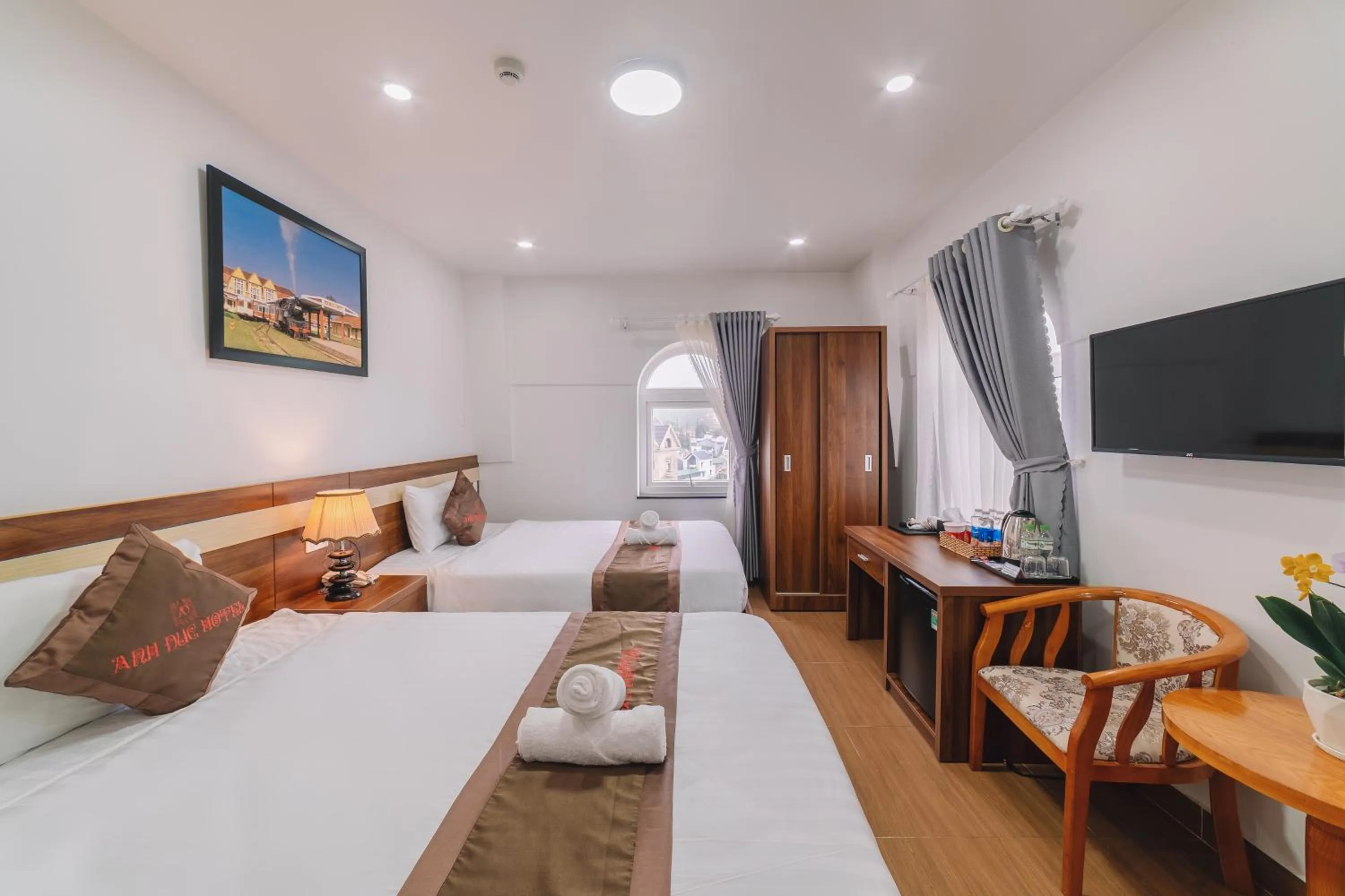 Bed in Anh Duc Hotel Da Lat