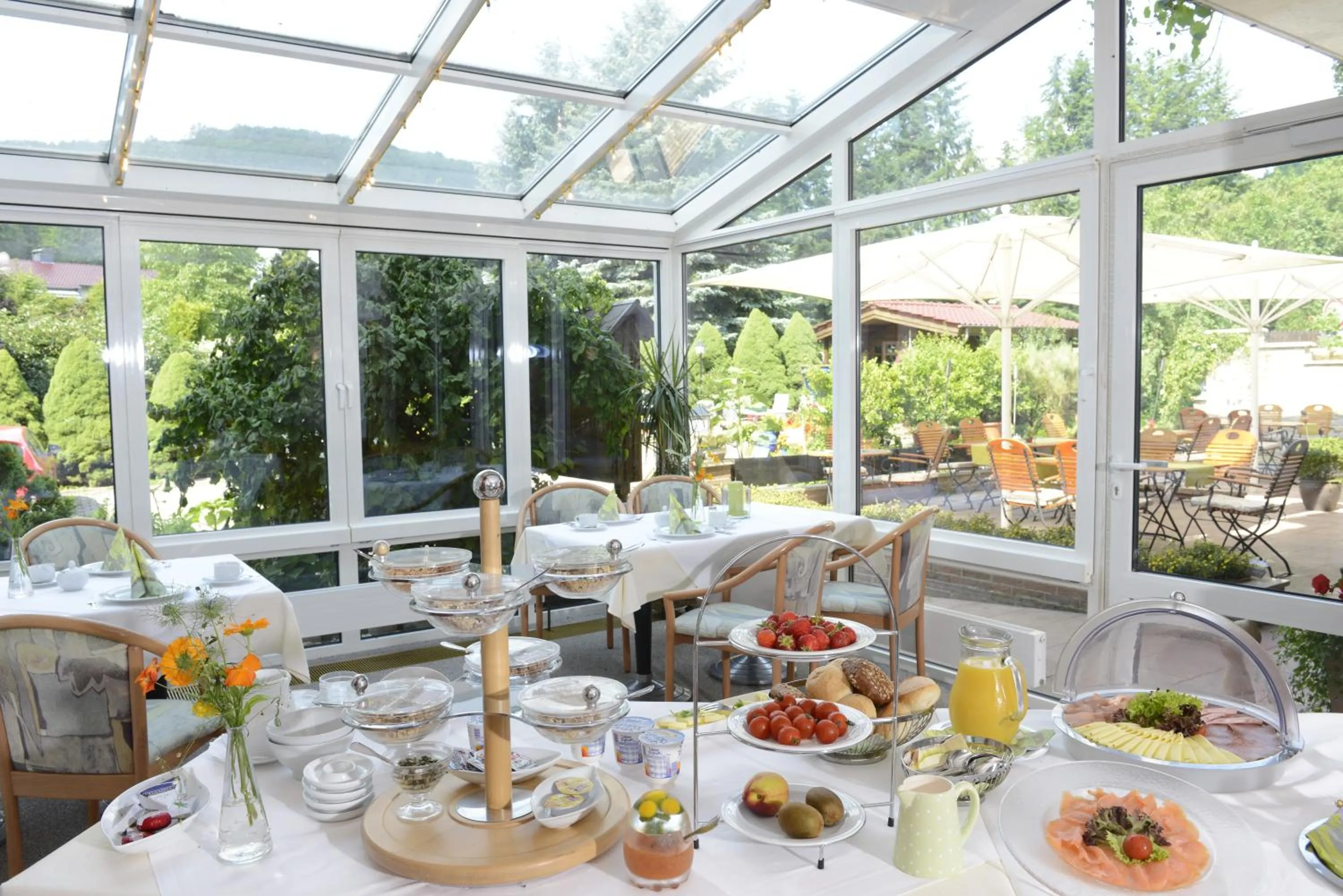 Garden view in Landhotel Fasanenhof