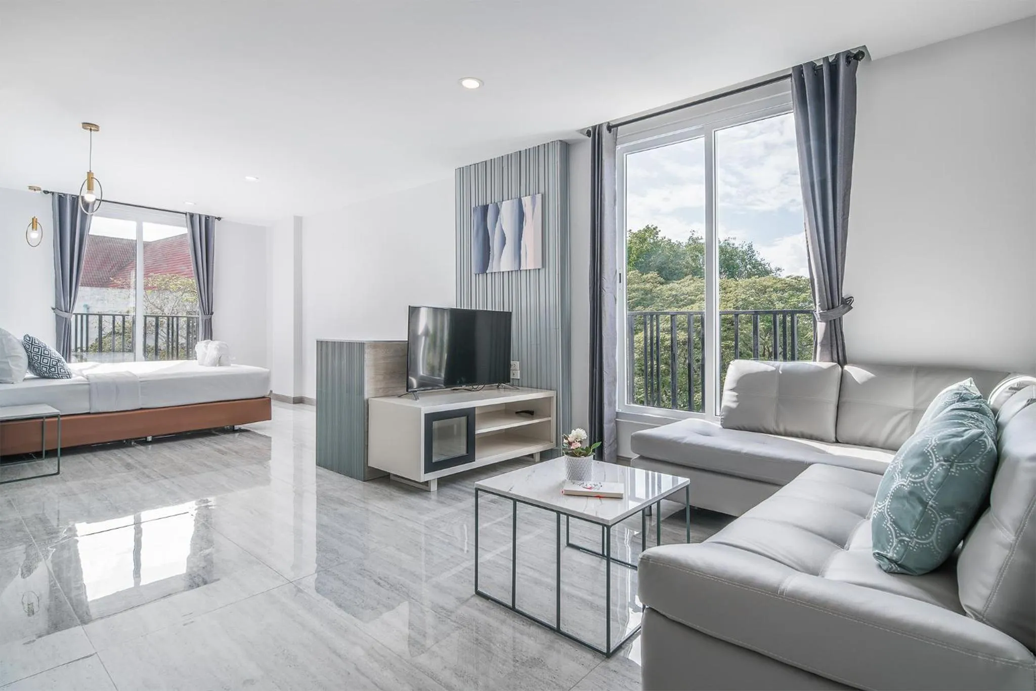 View (from property/room), Bed in Tree Tara hotel