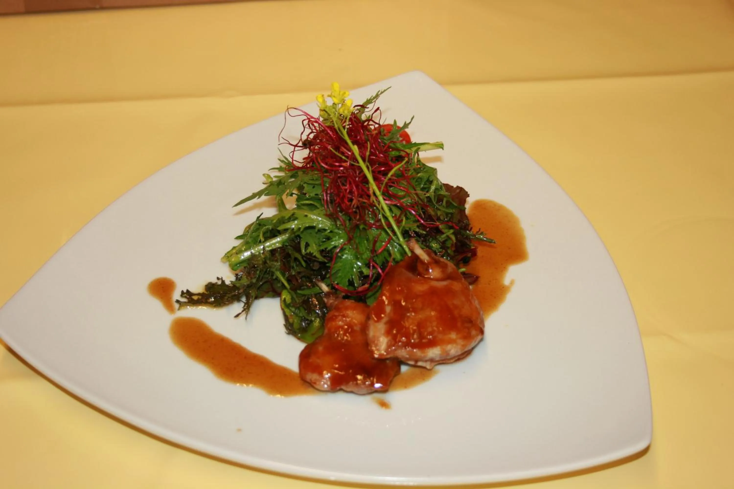 Food close-up in Hotel Waldeck mit Restaurant "Florian'S"