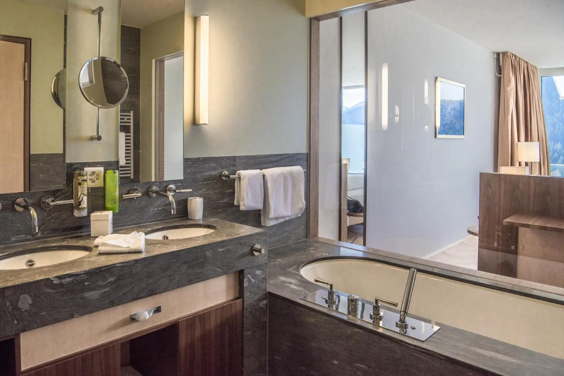 Bathroom in Waldhotel & SPA Davos - for body & soul