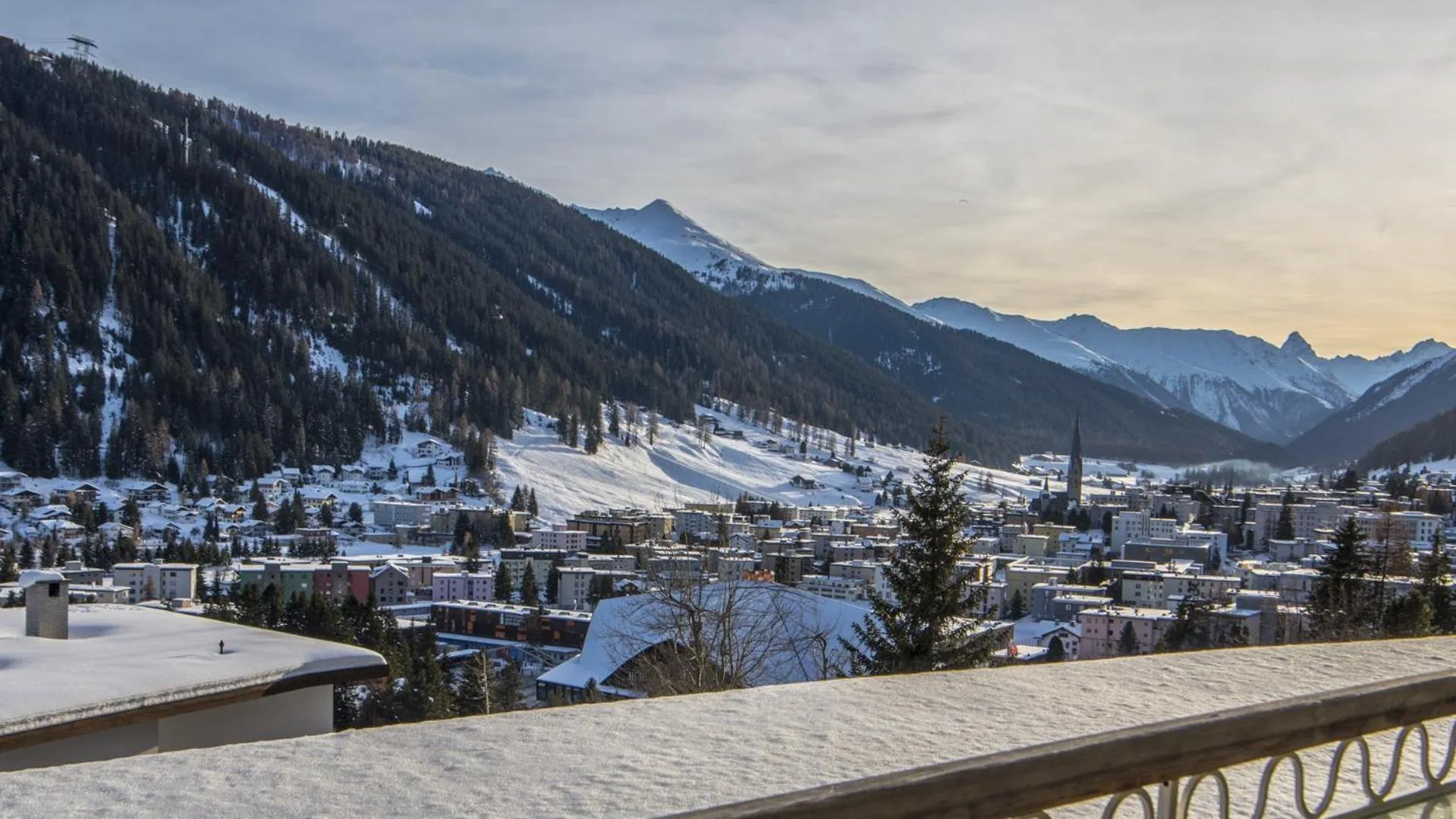 View (from property/room) in Waldhotel & SPA Davos - for body & soul