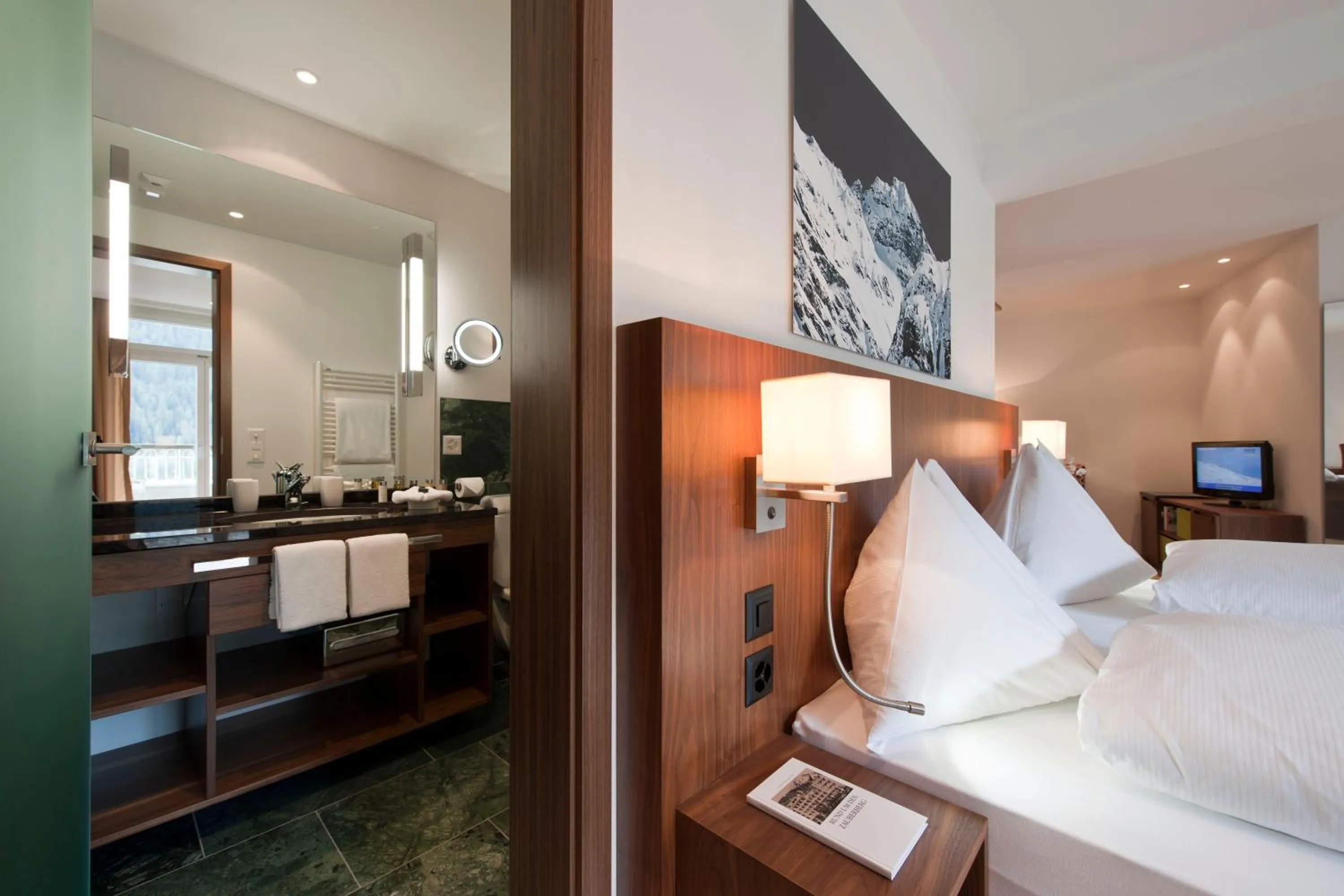 Bed in Waldhotel & SPA Davos - for body & soul