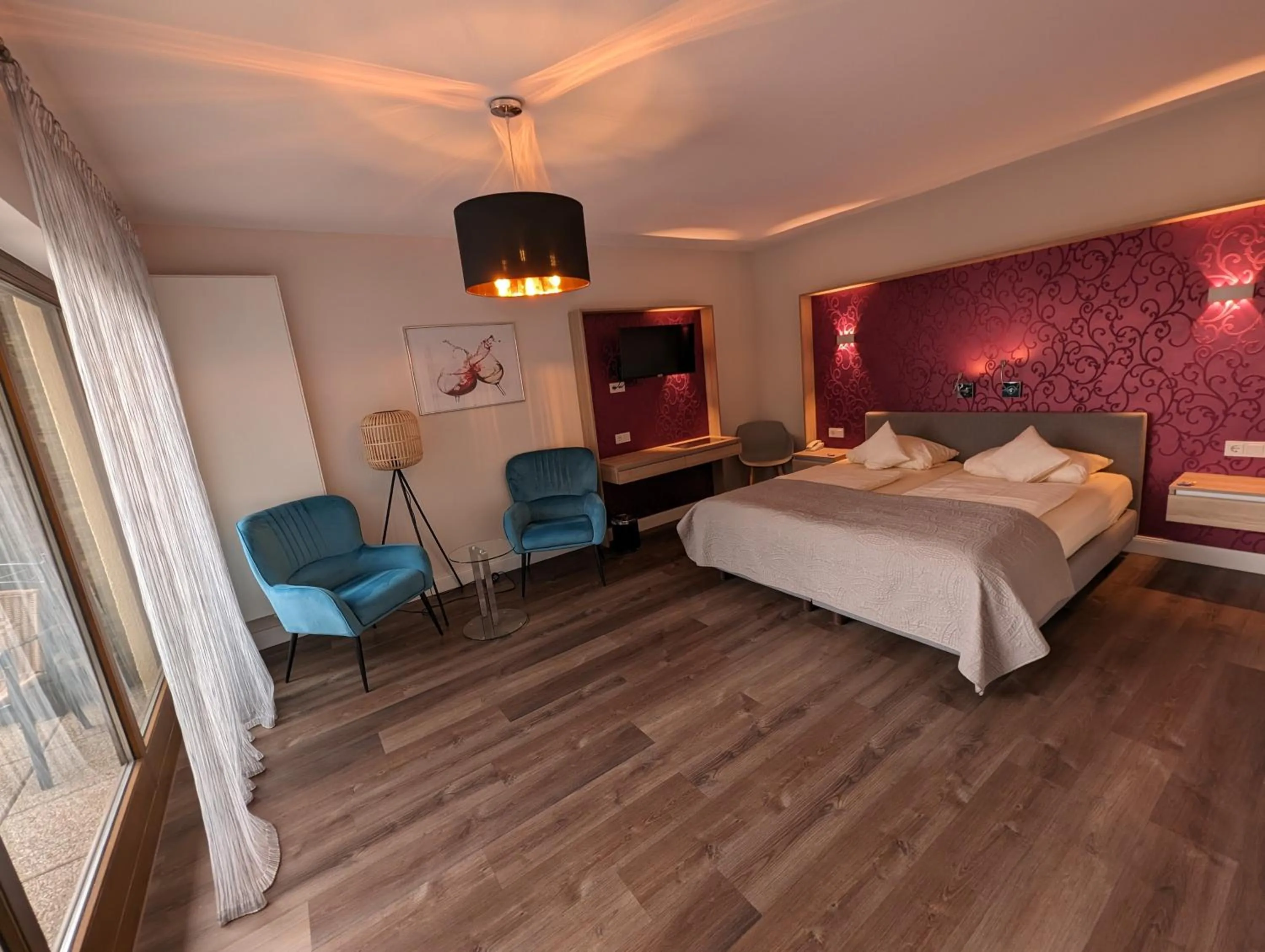 Bedroom, Bed in Weinhotel St. Stephanus