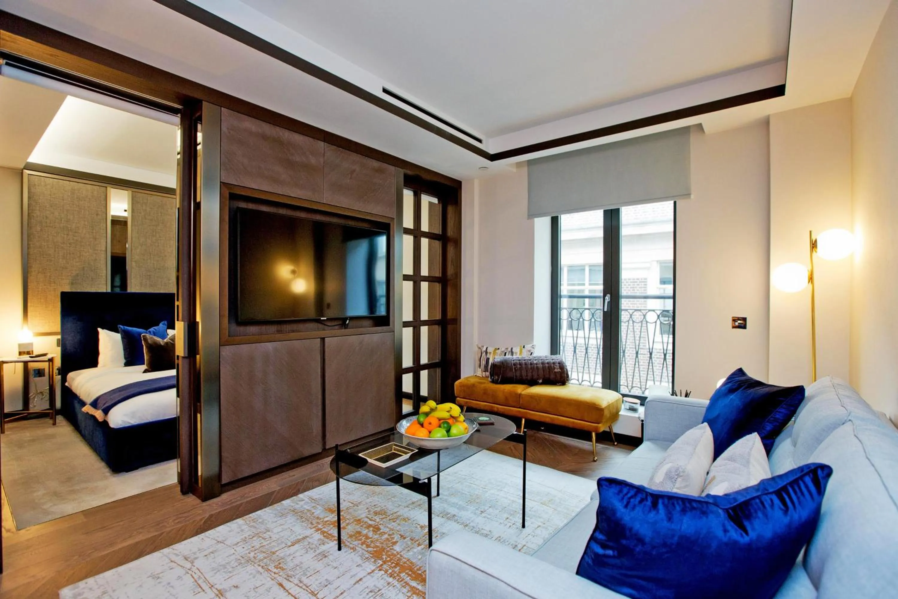 Living room, Bed in 37GS Residences