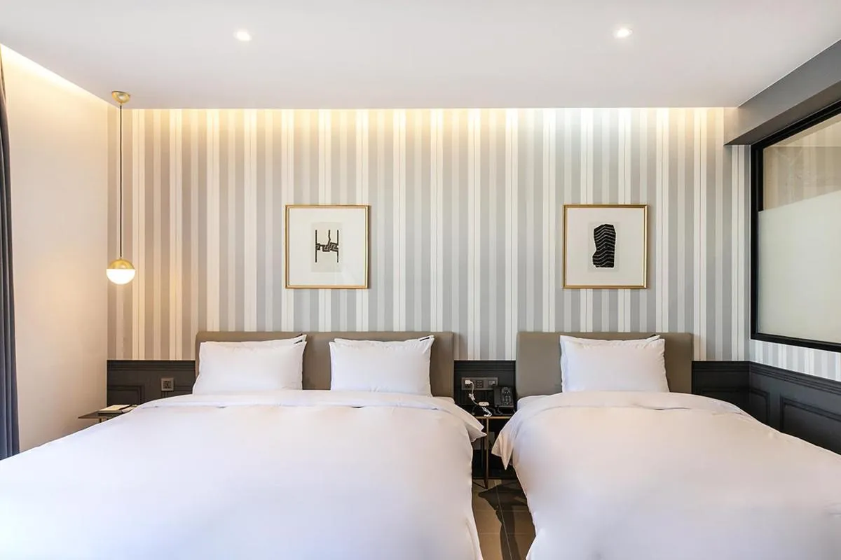 Bed in Brown Dot Hotel Ulsan Jangsaengpo