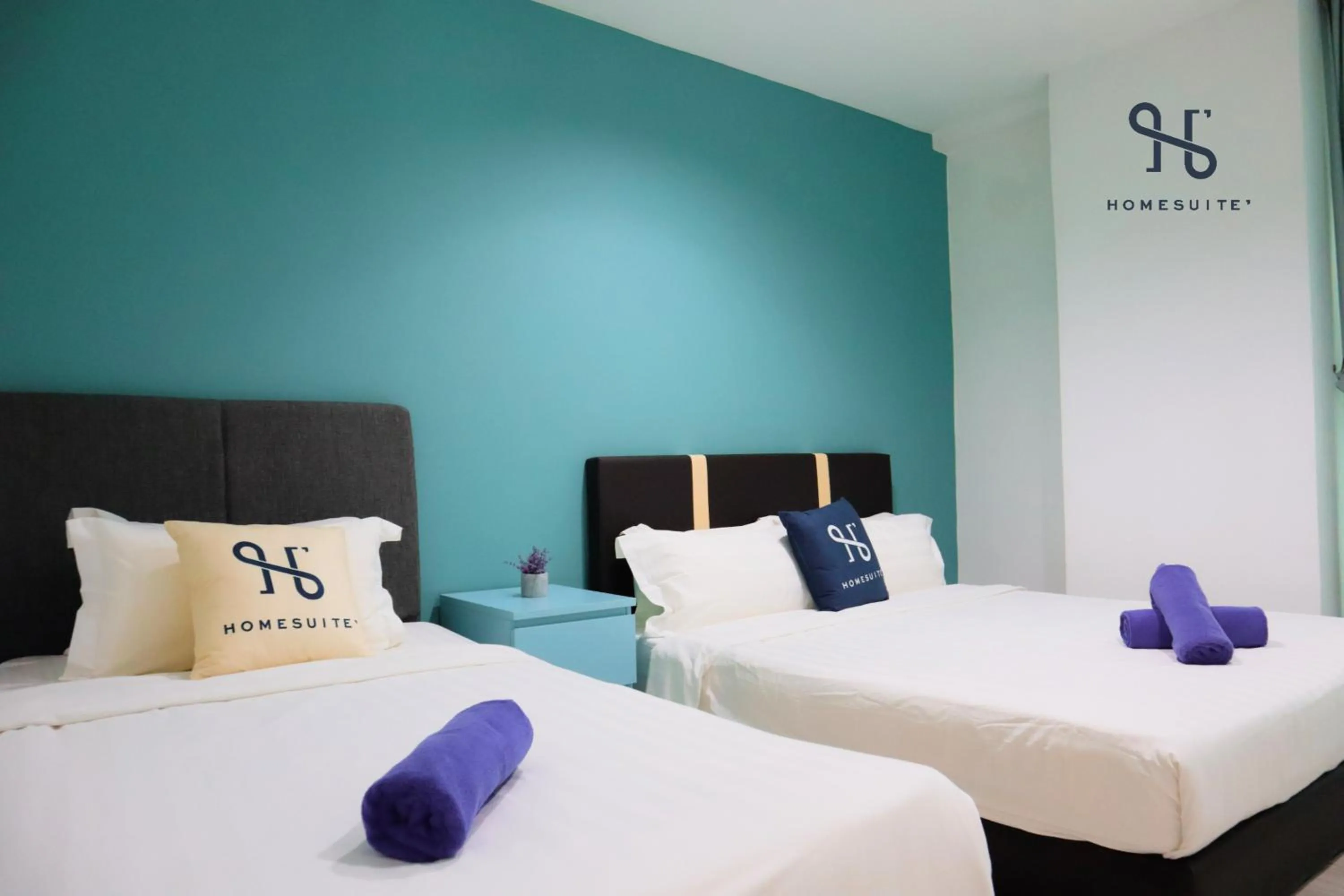 Photo of the whole room, Bed in Homesuite' Home at Sutera Avenue