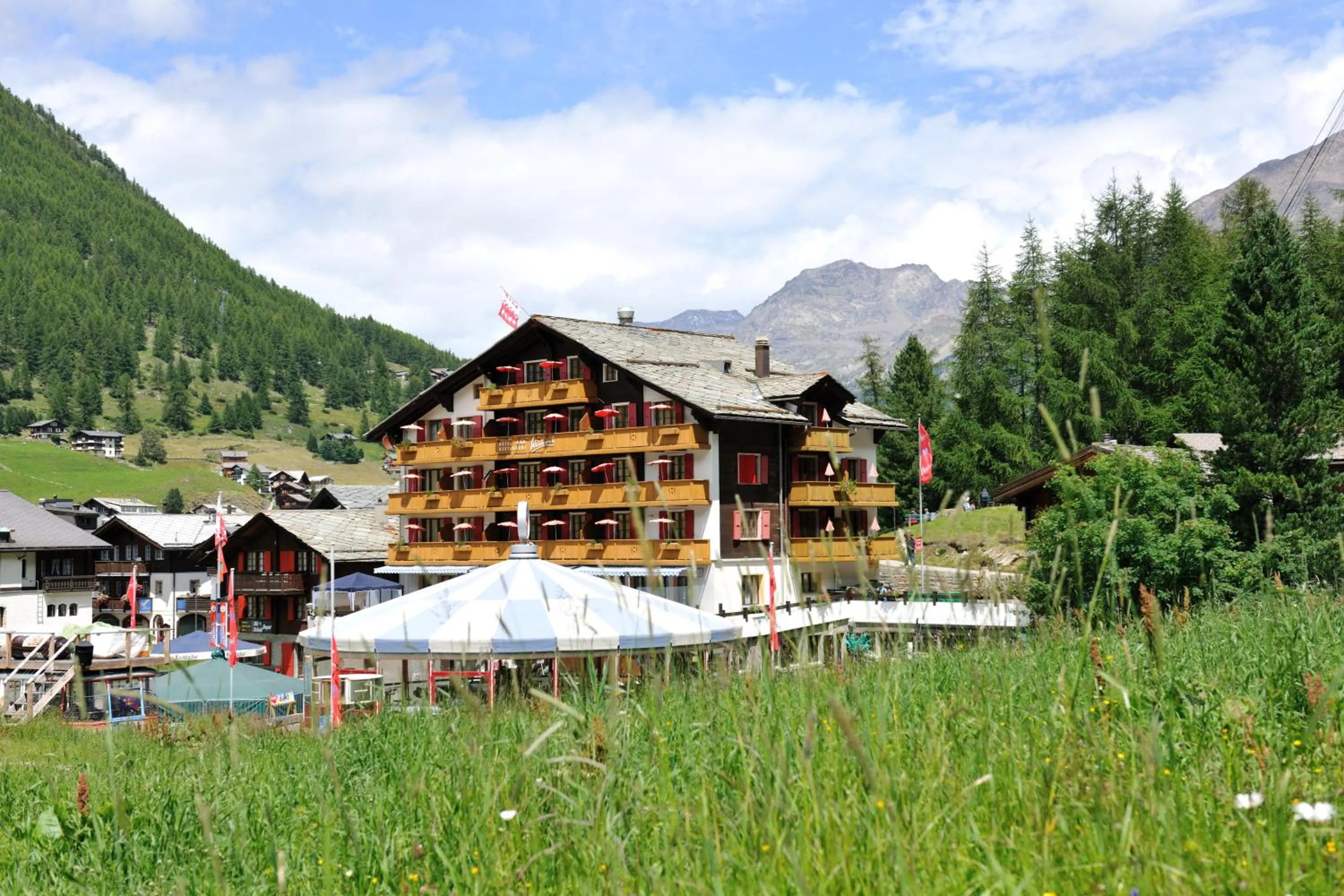 Facade/entrance in Hotel THE LARIX ski-in ski-out