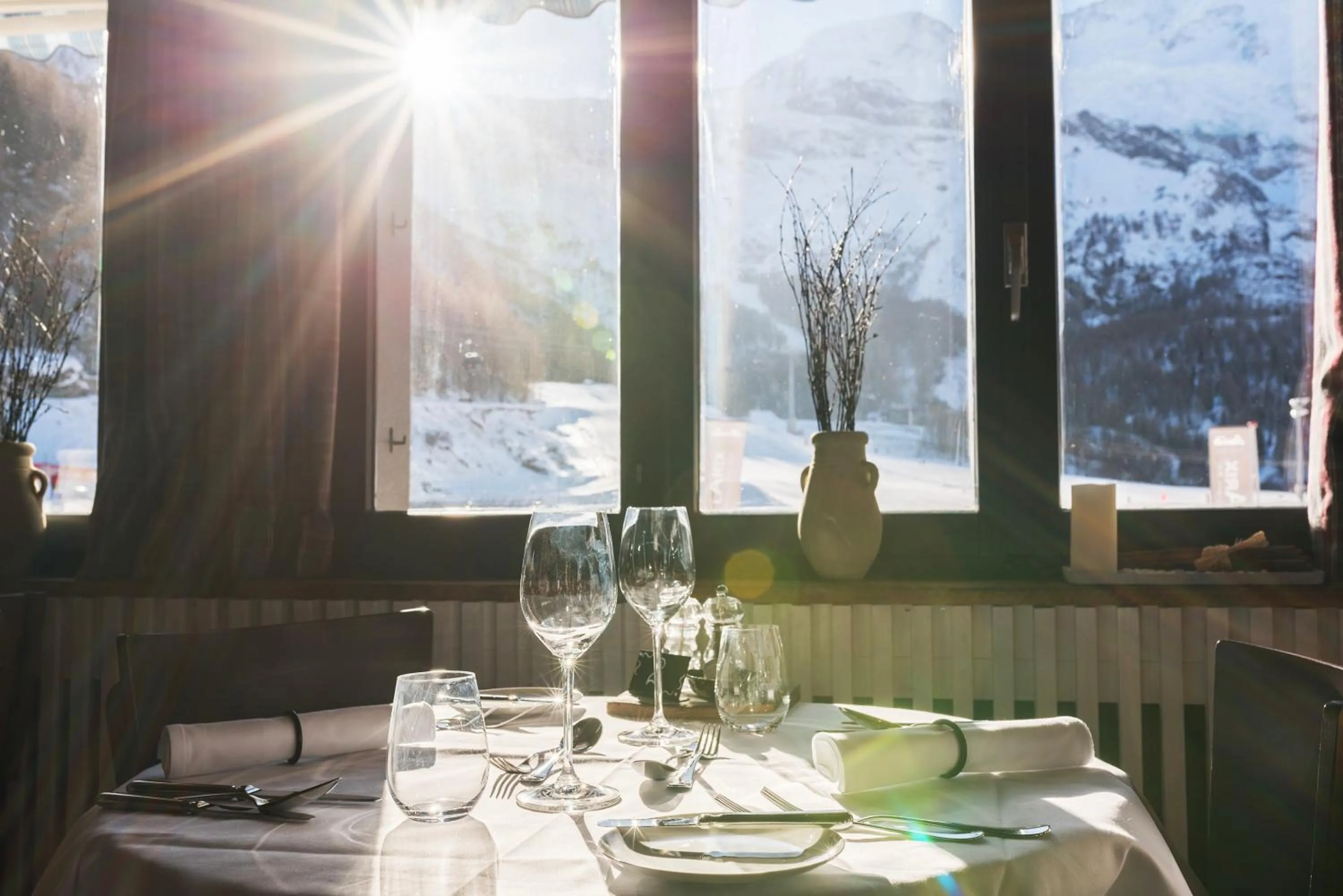 View (from property/room) in Hotel THE LARIX ski-in ski-out