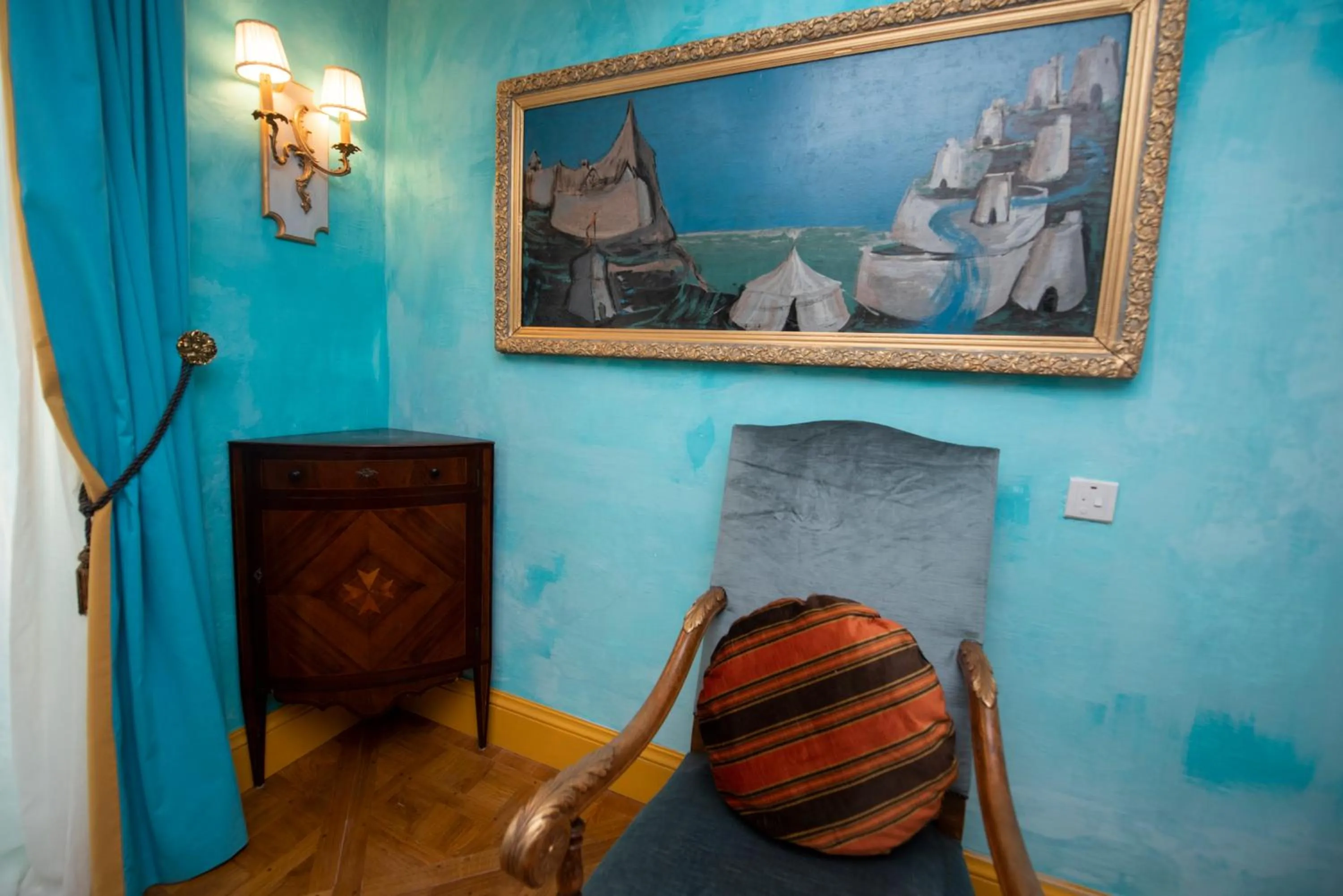 Seating area in Casa Rocca Piccola B&B