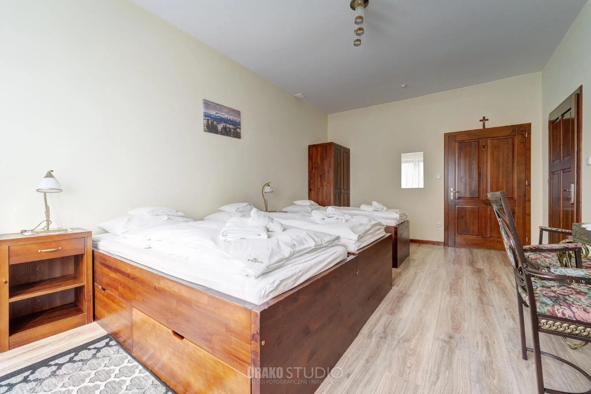 Bed in Pensjonat EDEN Maniowy