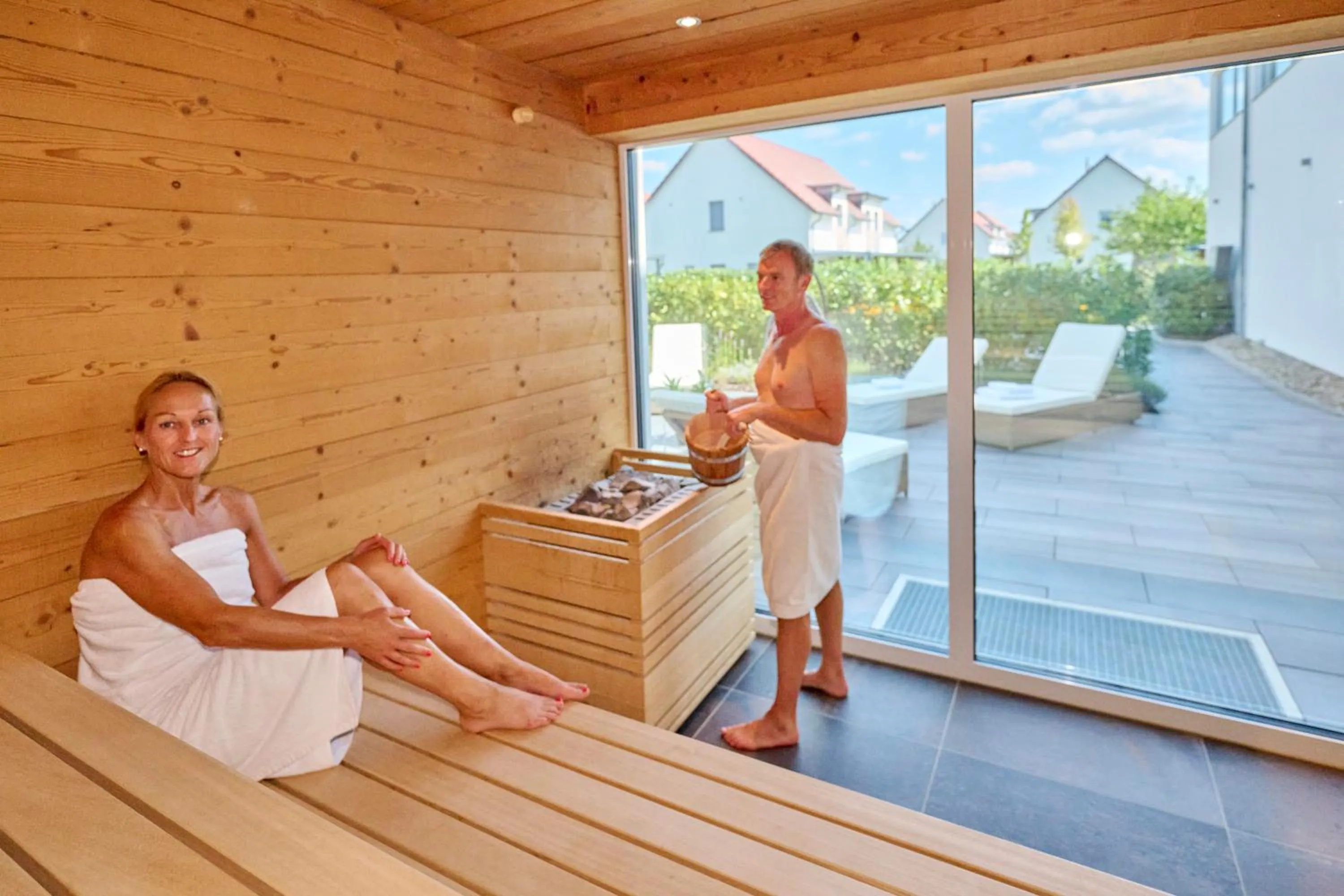 Sauna in Bachhof Resort Apartments