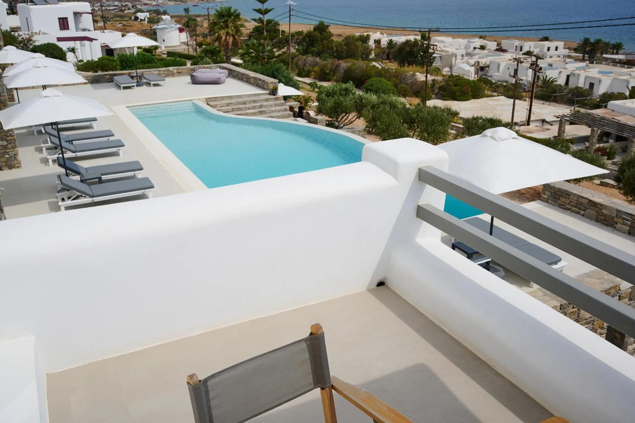 Balcony/Terrace in Kymo Luxury Suites Paros