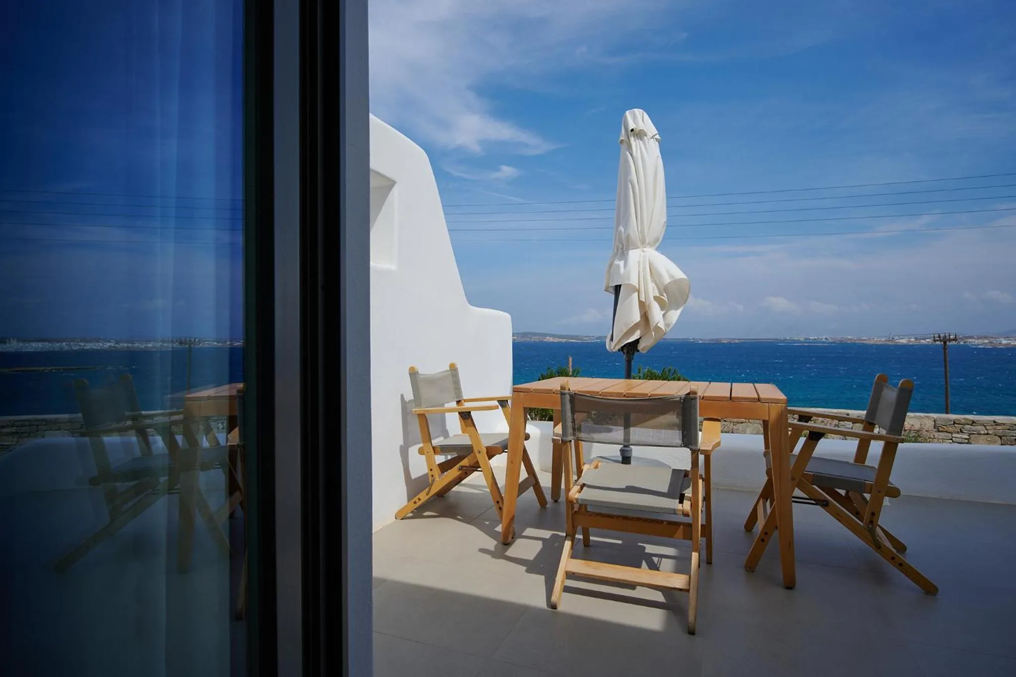 Balcony/Terrace in Kymo Luxury Suites Paros