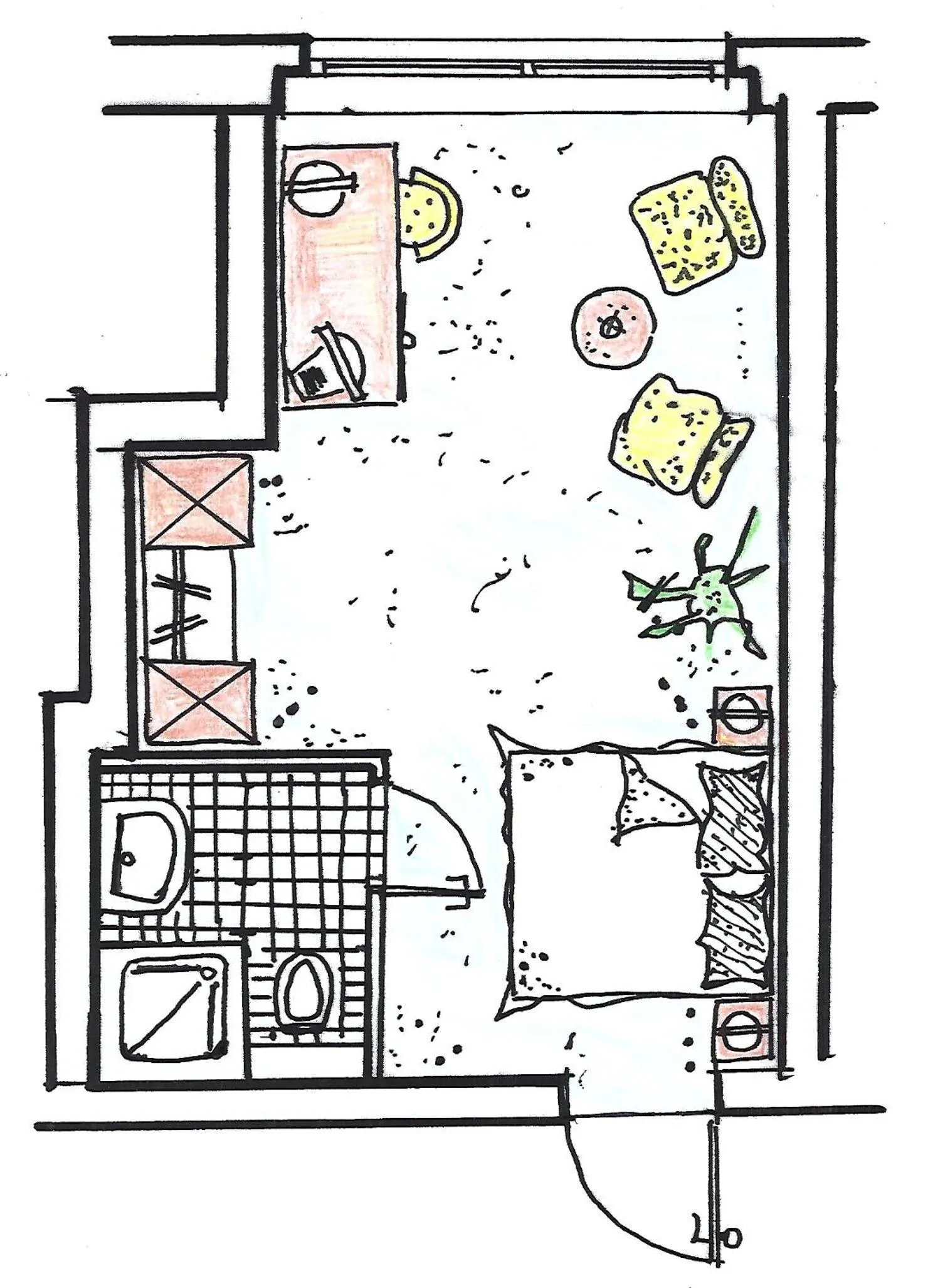 Floor plan in Hotel Villa Subklew