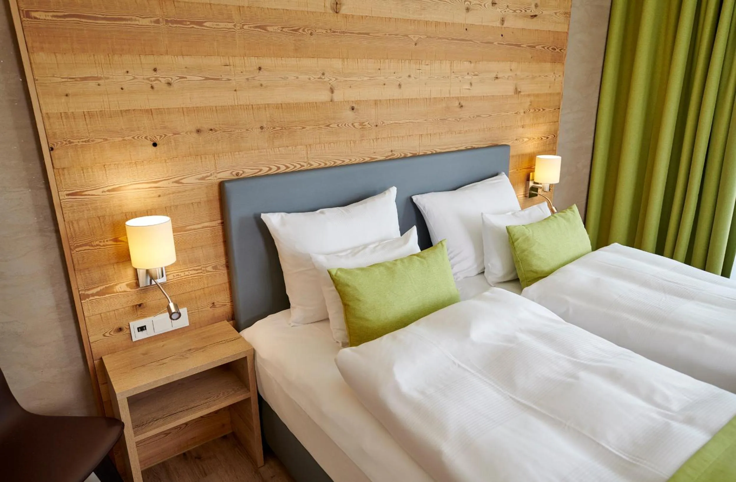 Bed in Bachhof Resort Hotel