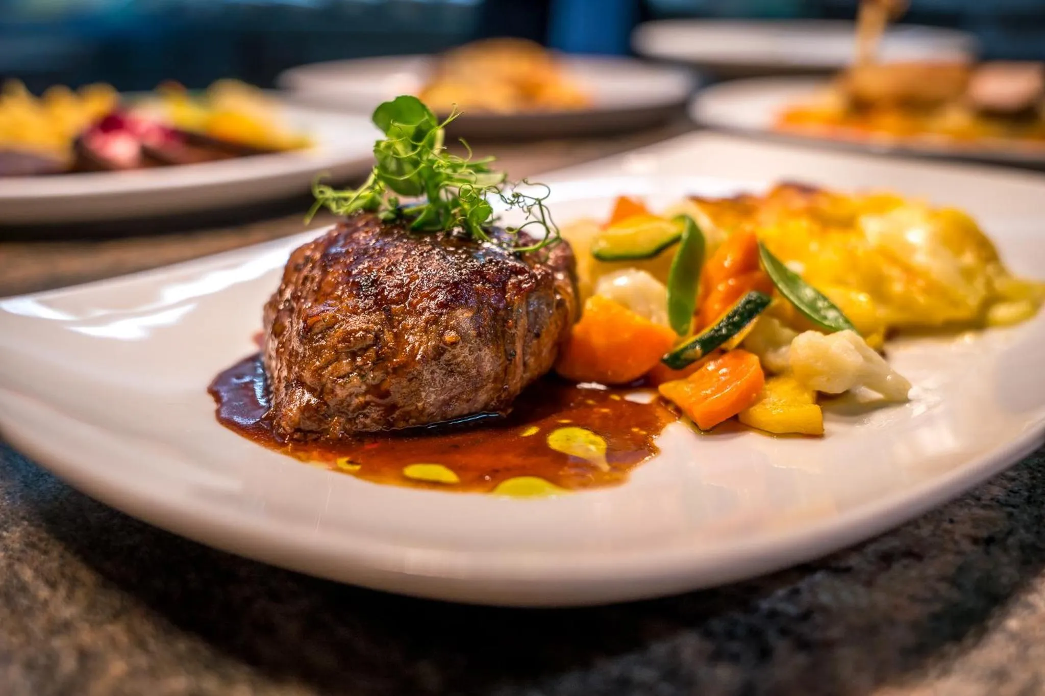 Restaurant/places to eat in Hotel Restaurant Lamm Hebsack