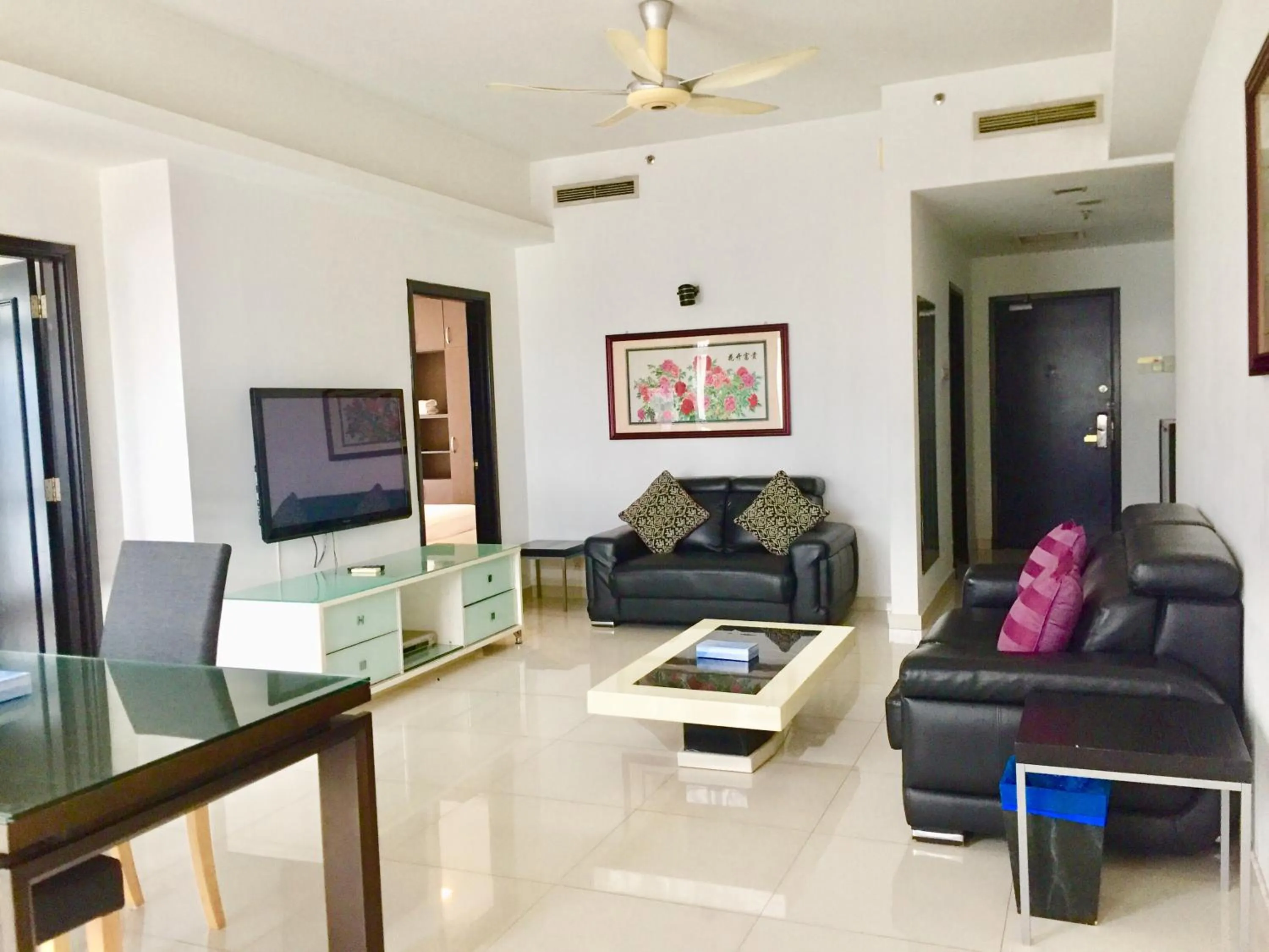 Living room in KL Universal Suites at Times Square