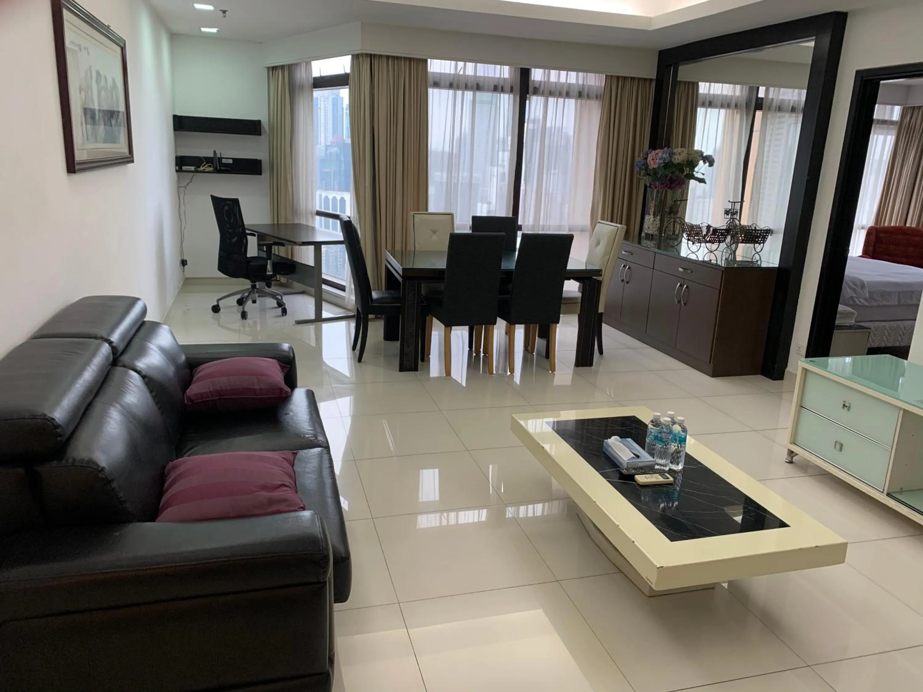 Living room in KL Universal Suites at Times Square