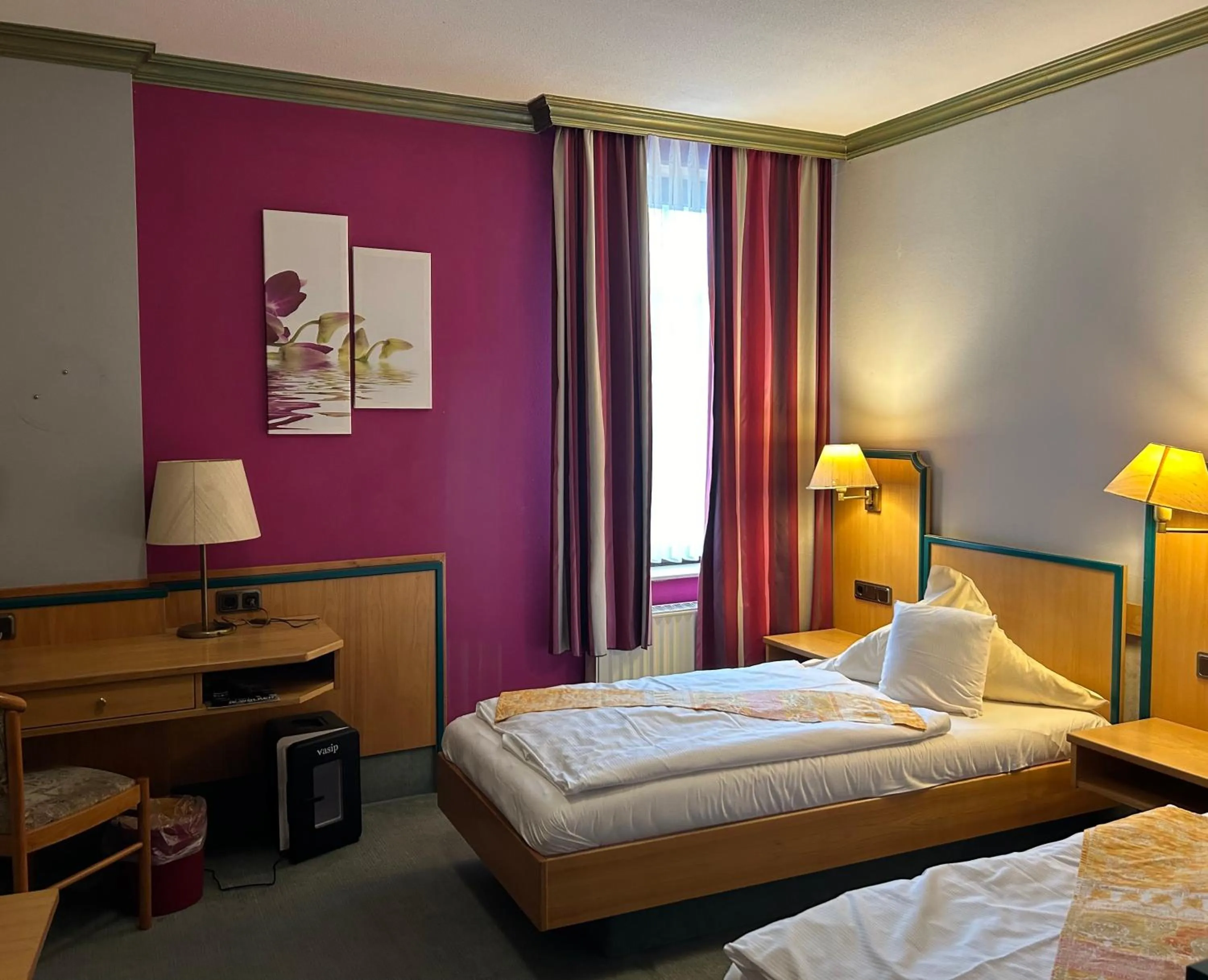 Bed in Hotel Bebra's Hessischer Hof