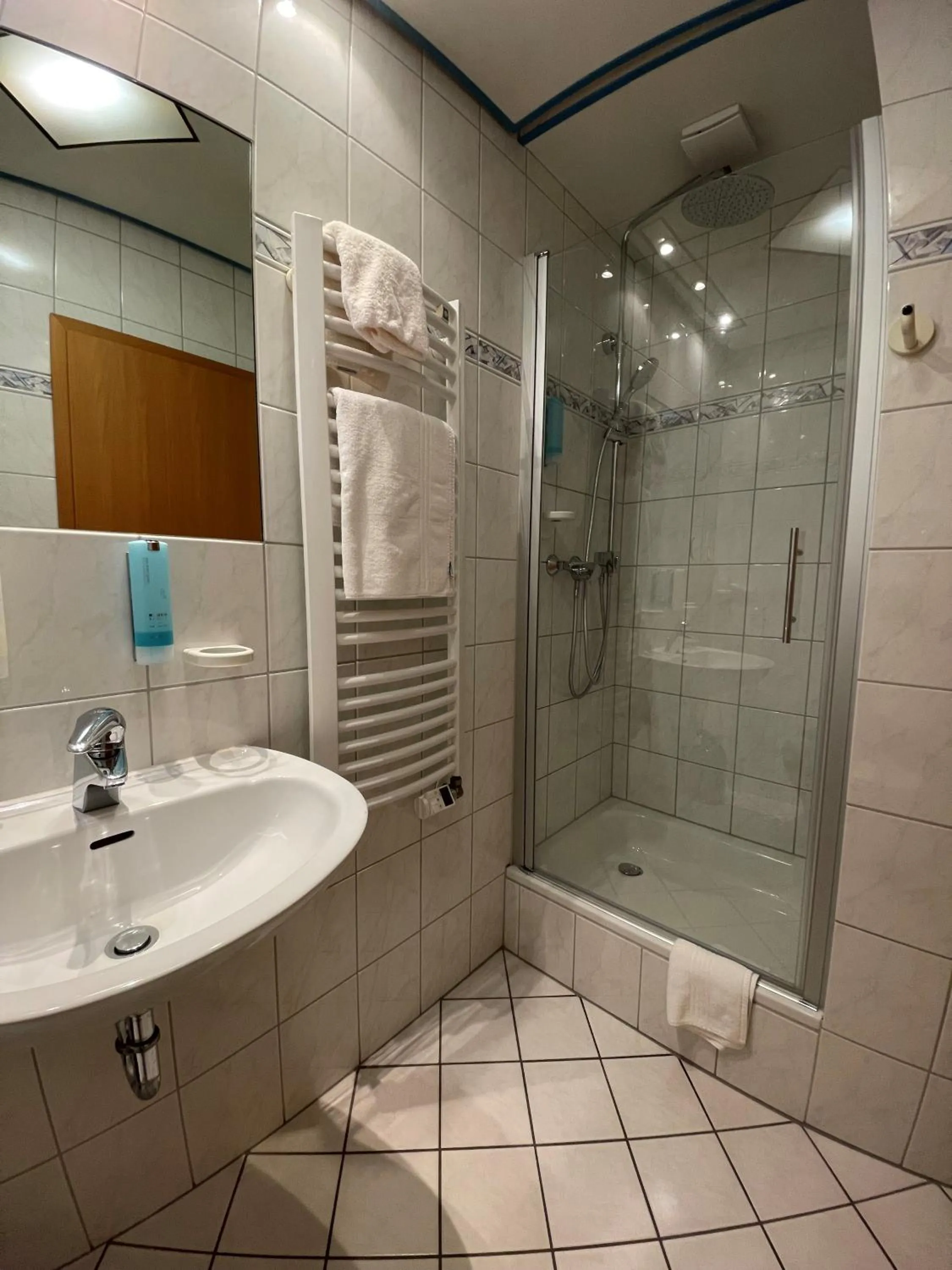 Bathroom in Hotel Bebra's Hessischer Hof