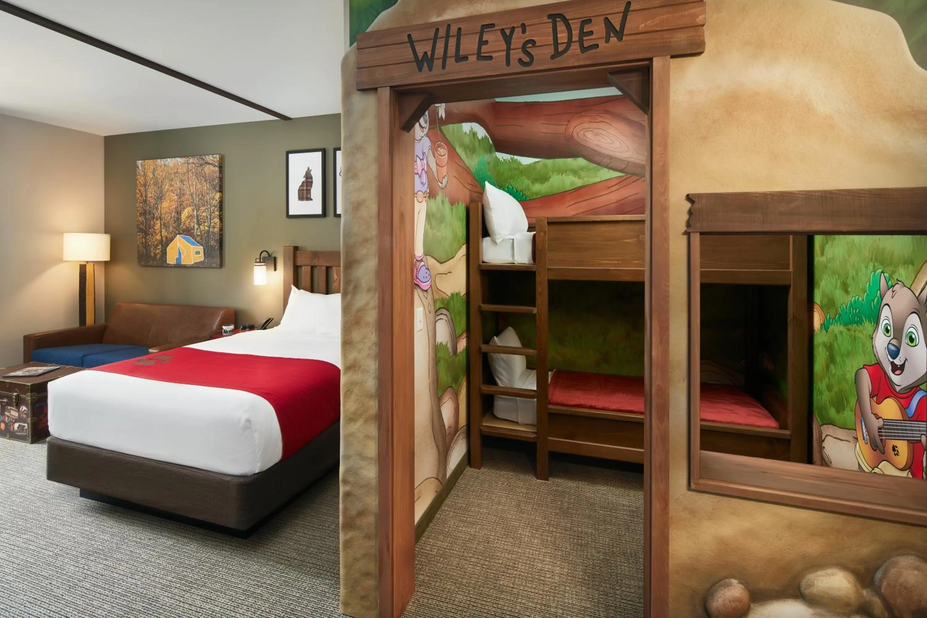 Bed in Great Wolf Lodge Manteca