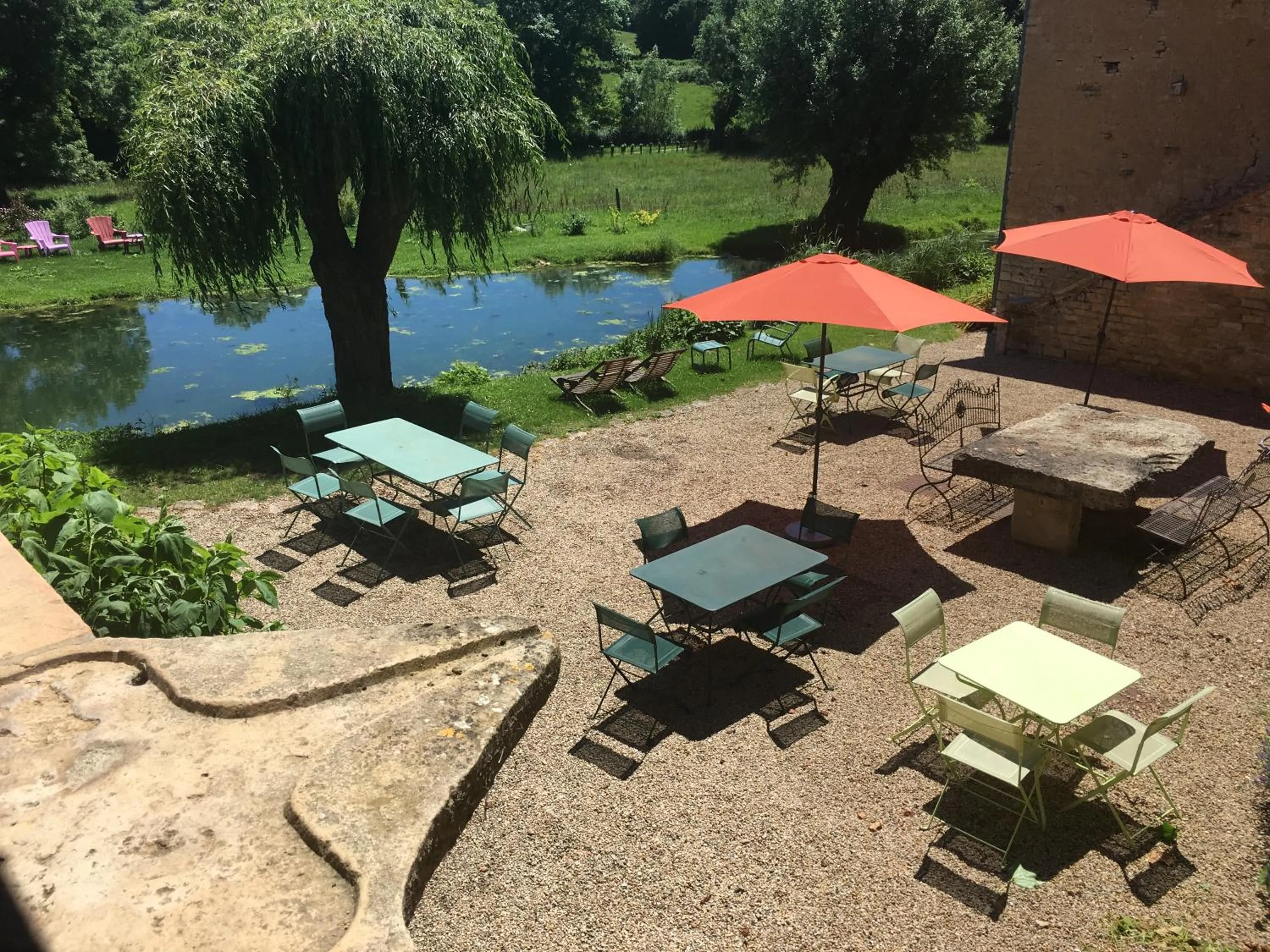 Garden view in Les maisons vigneronnes