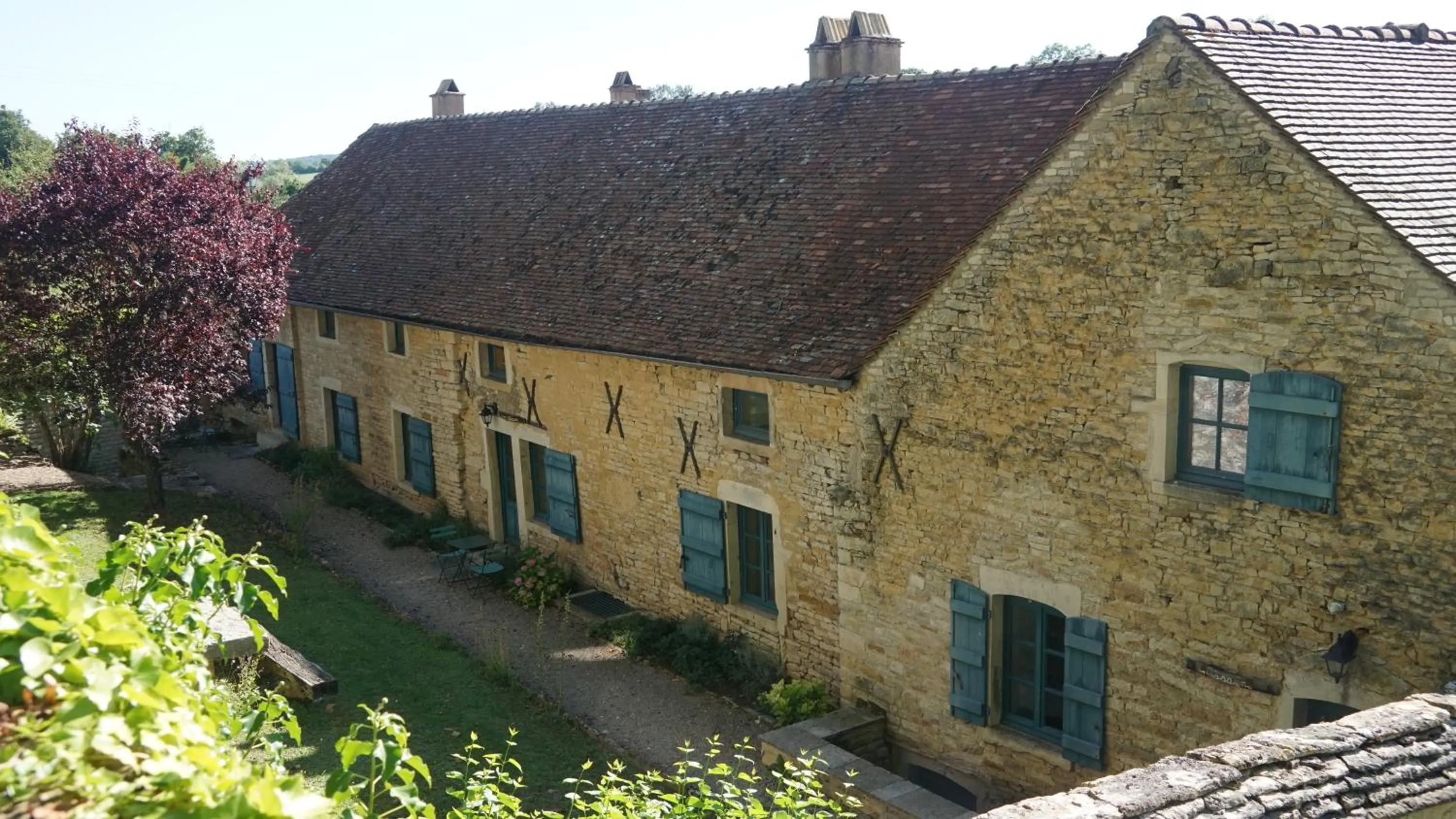 Garden view in Les maisons vigneronnes