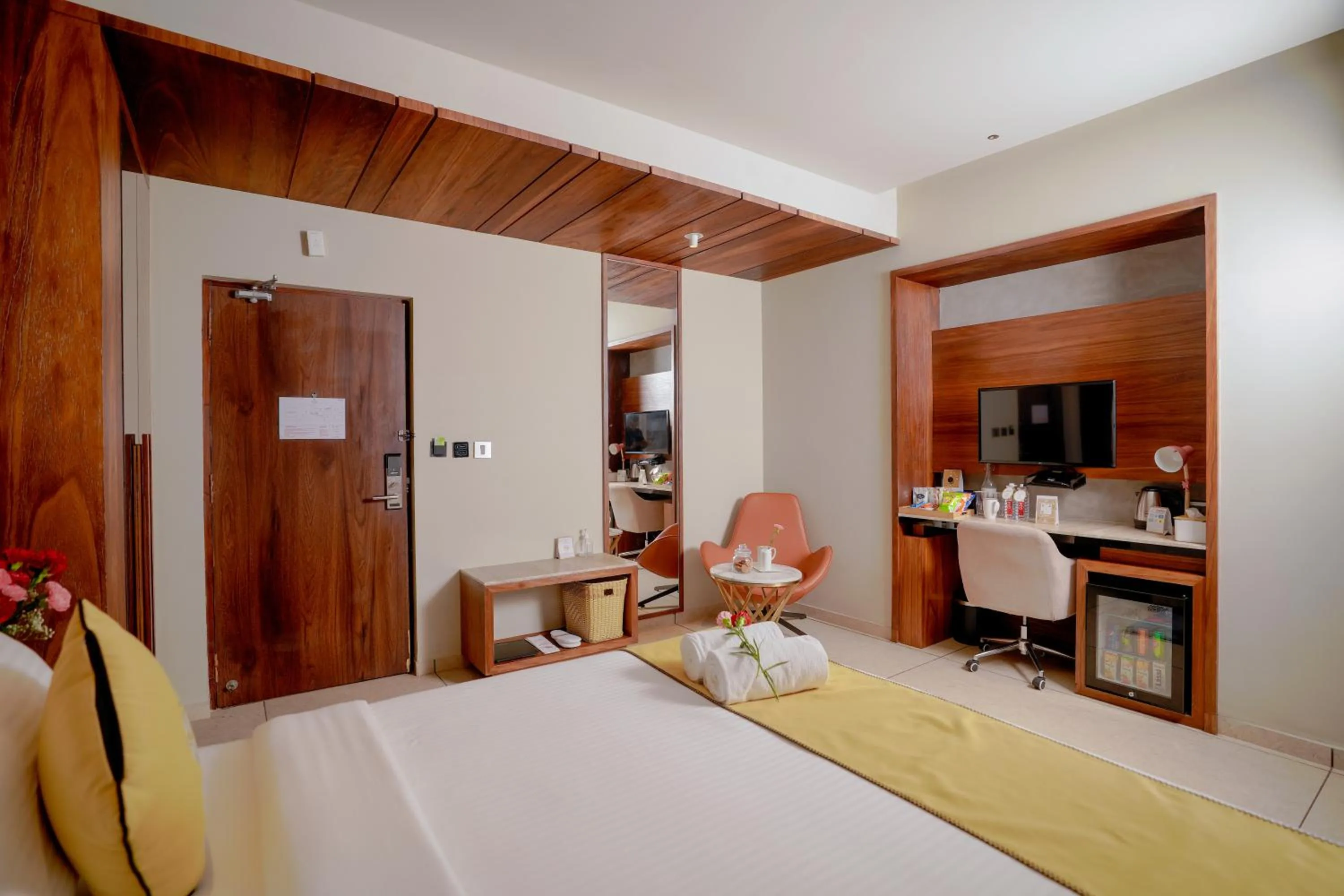 Photo of the whole room, Bed in Lazdana Hotel Bangalore