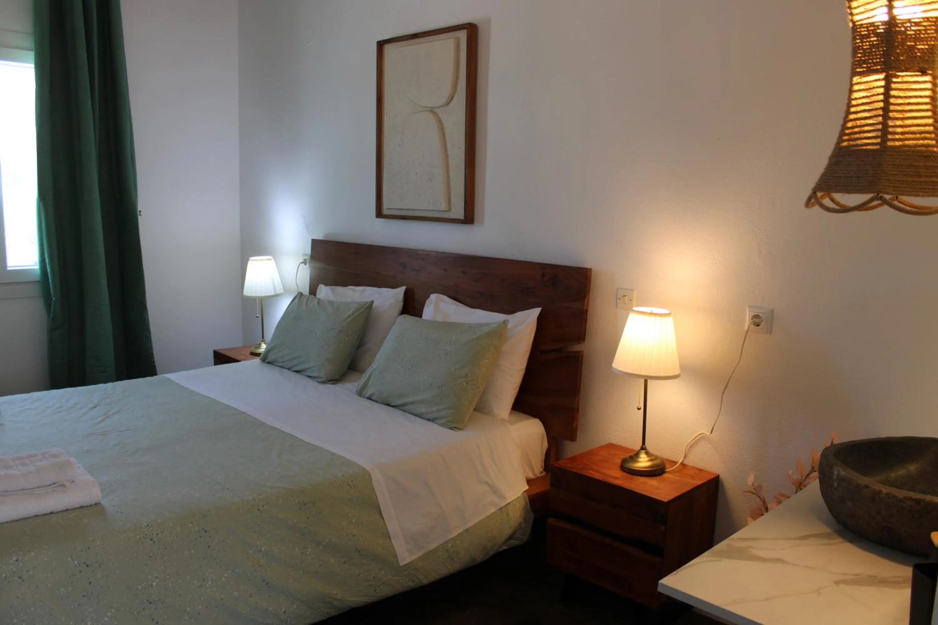 Bed in Vougli View Mykonos