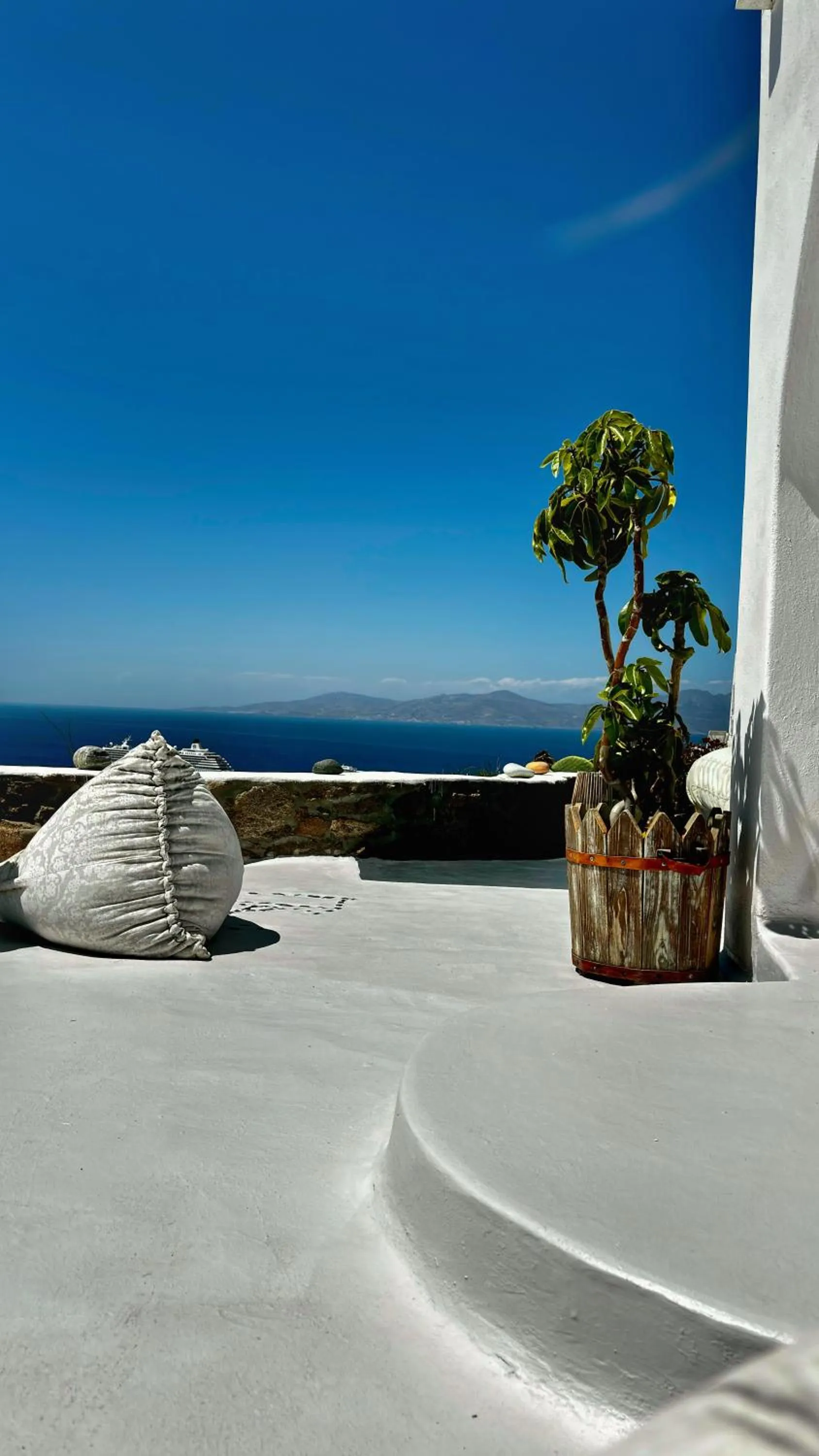 Natural landscape in Vougli View Mykonos