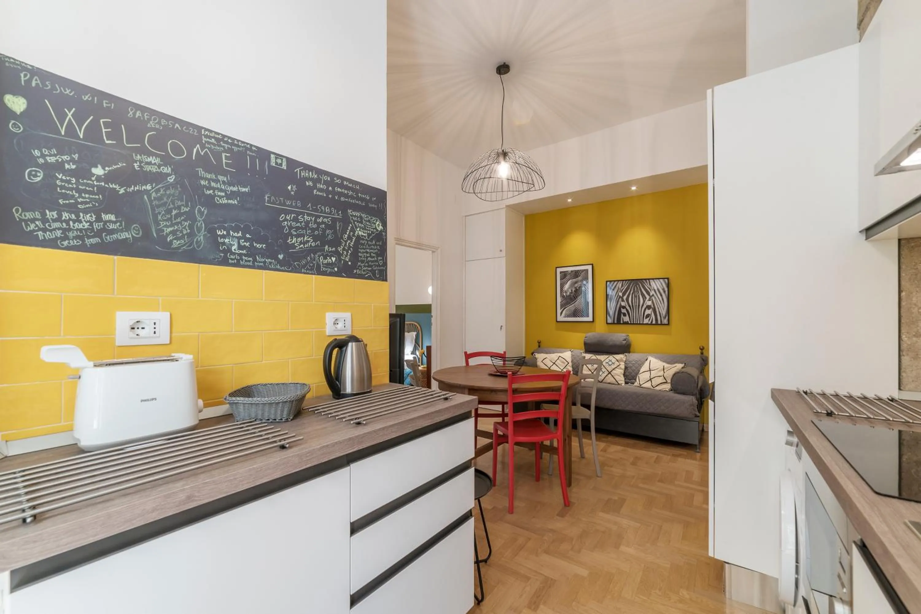 Kitchen or kitchenette in GuestHost - San Giovanni Laterano Cozy Flat