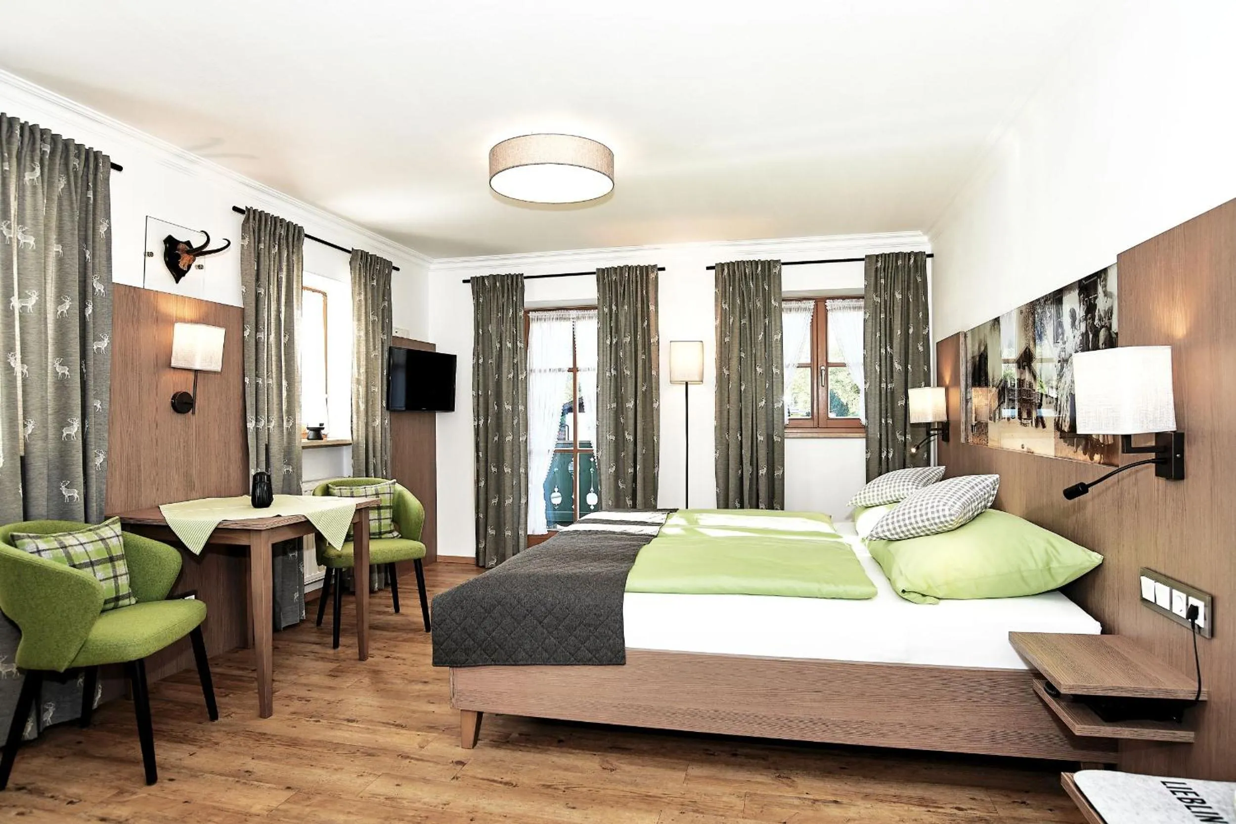 Bed in Gästehaus und Ferienwohnungen Egglerlehen