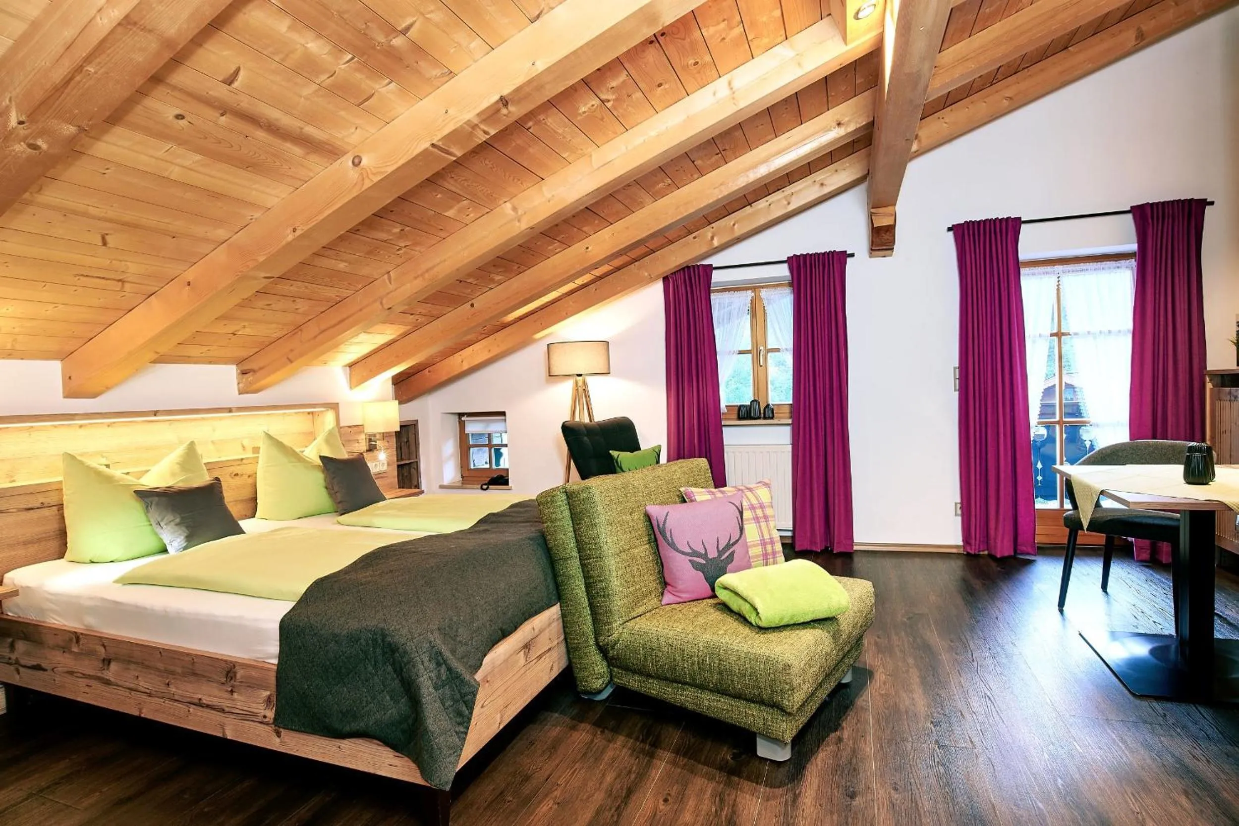 Bed in Gästehaus und Ferienwohnungen Egglerlehen