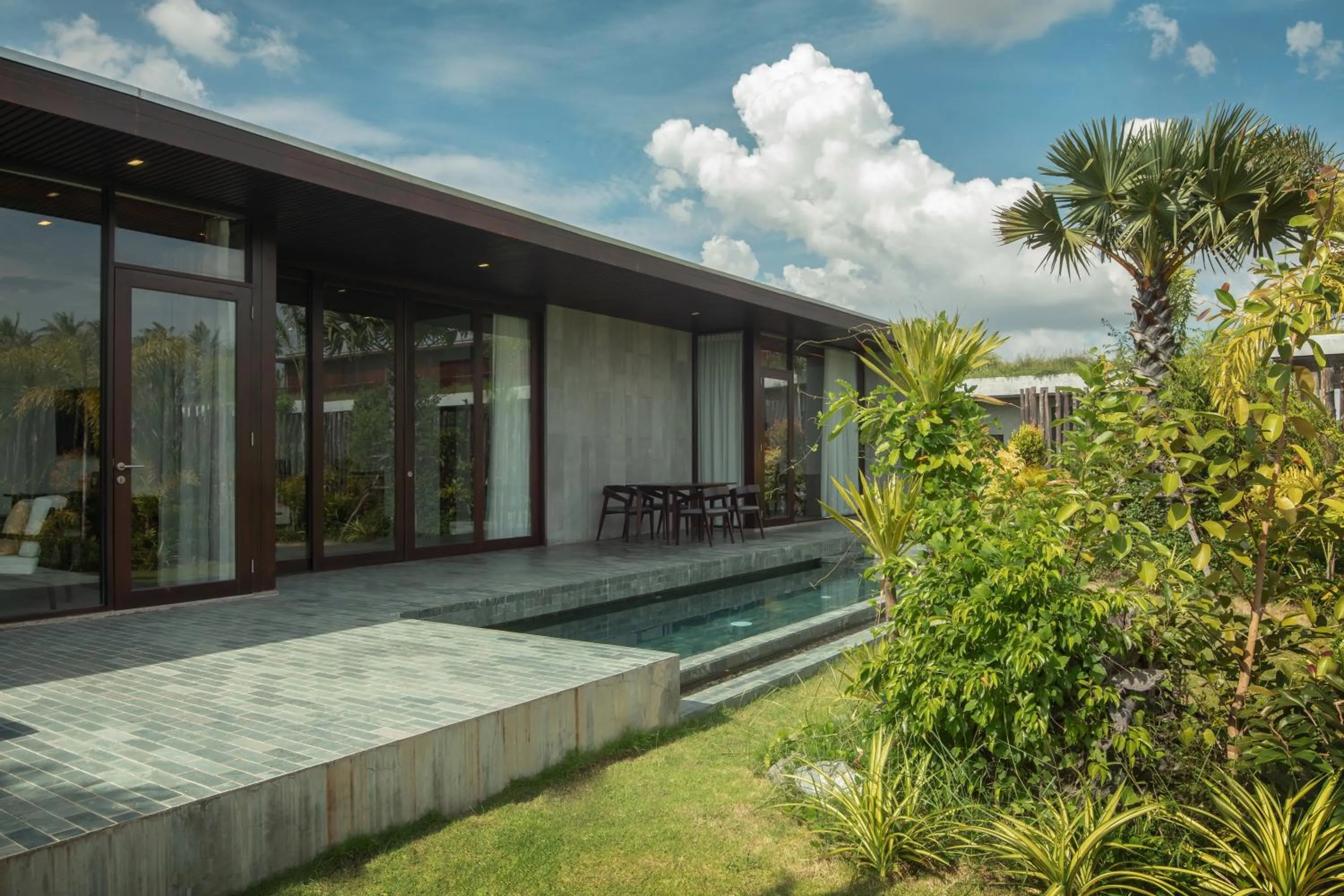 Swimming pool in Amber Kampot