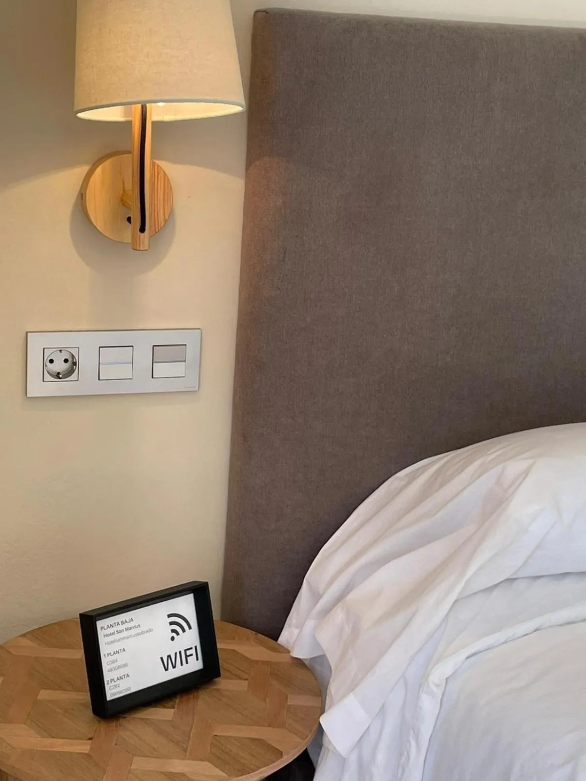 Bed in Hotel San Marcus