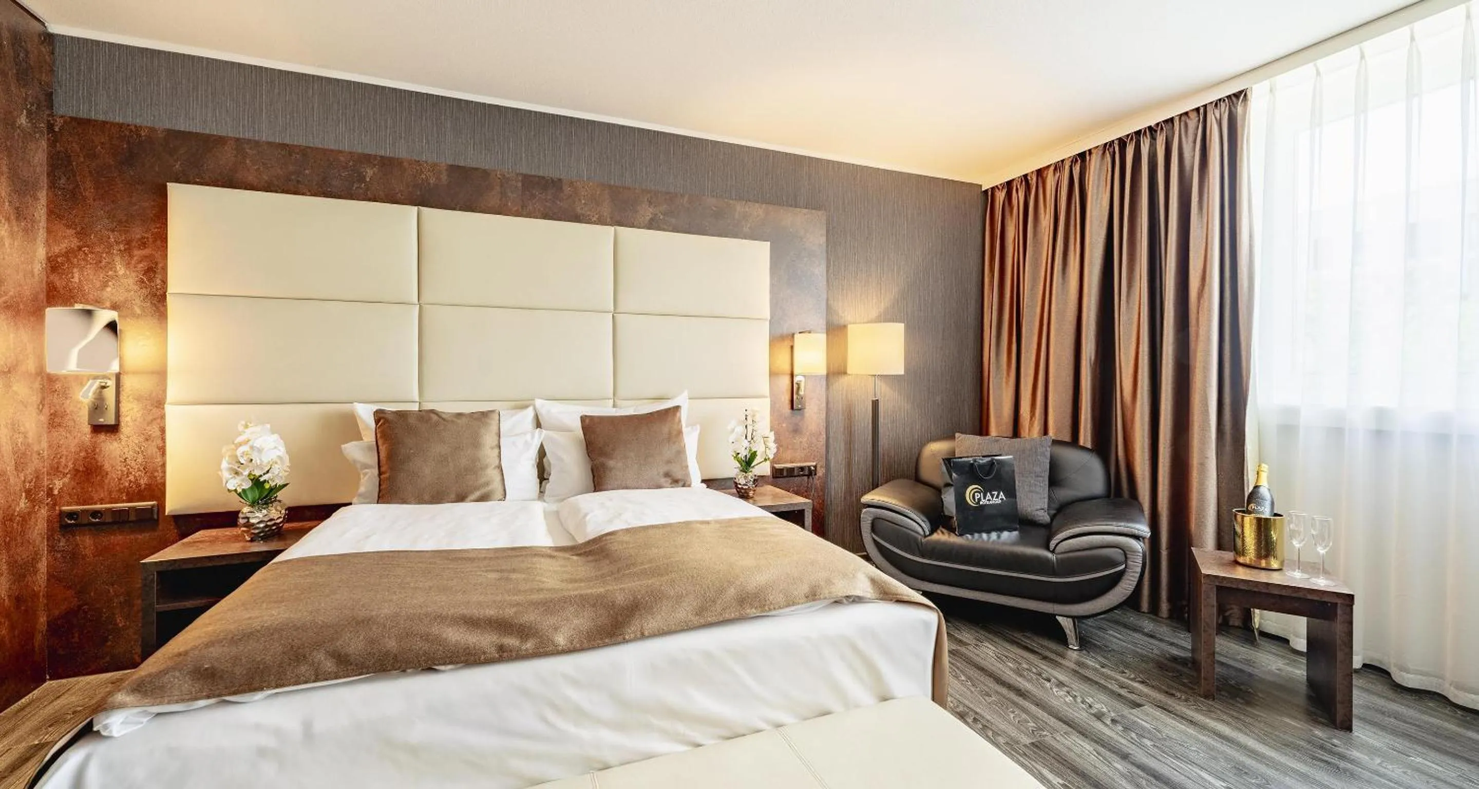 Bedroom, Bed in Best Western Plus Plaza Hotel Darmstadt