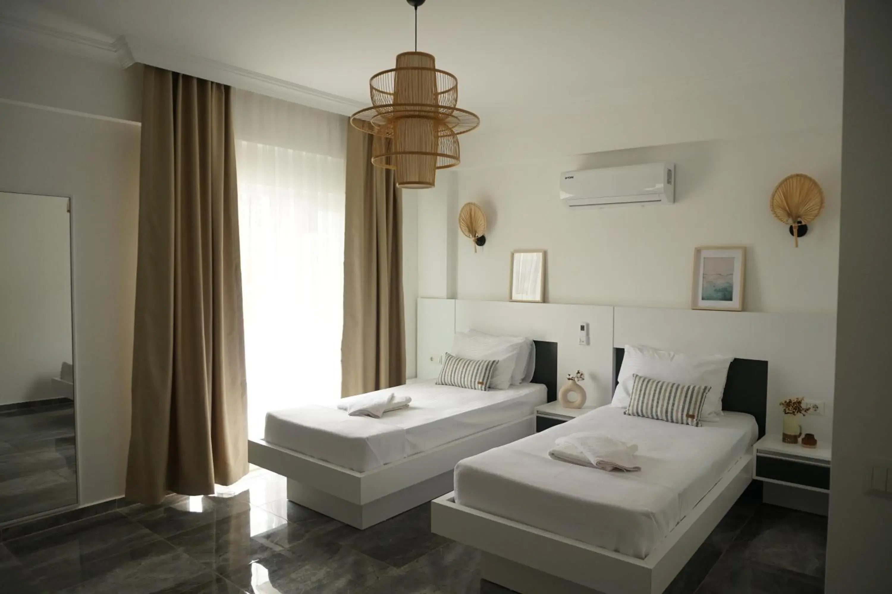 Twin Room with Balcony in Blue Island Luxury Hotel Adults Only Twin Room with Balcony in Blue Island Luxury Hotel Adults Only