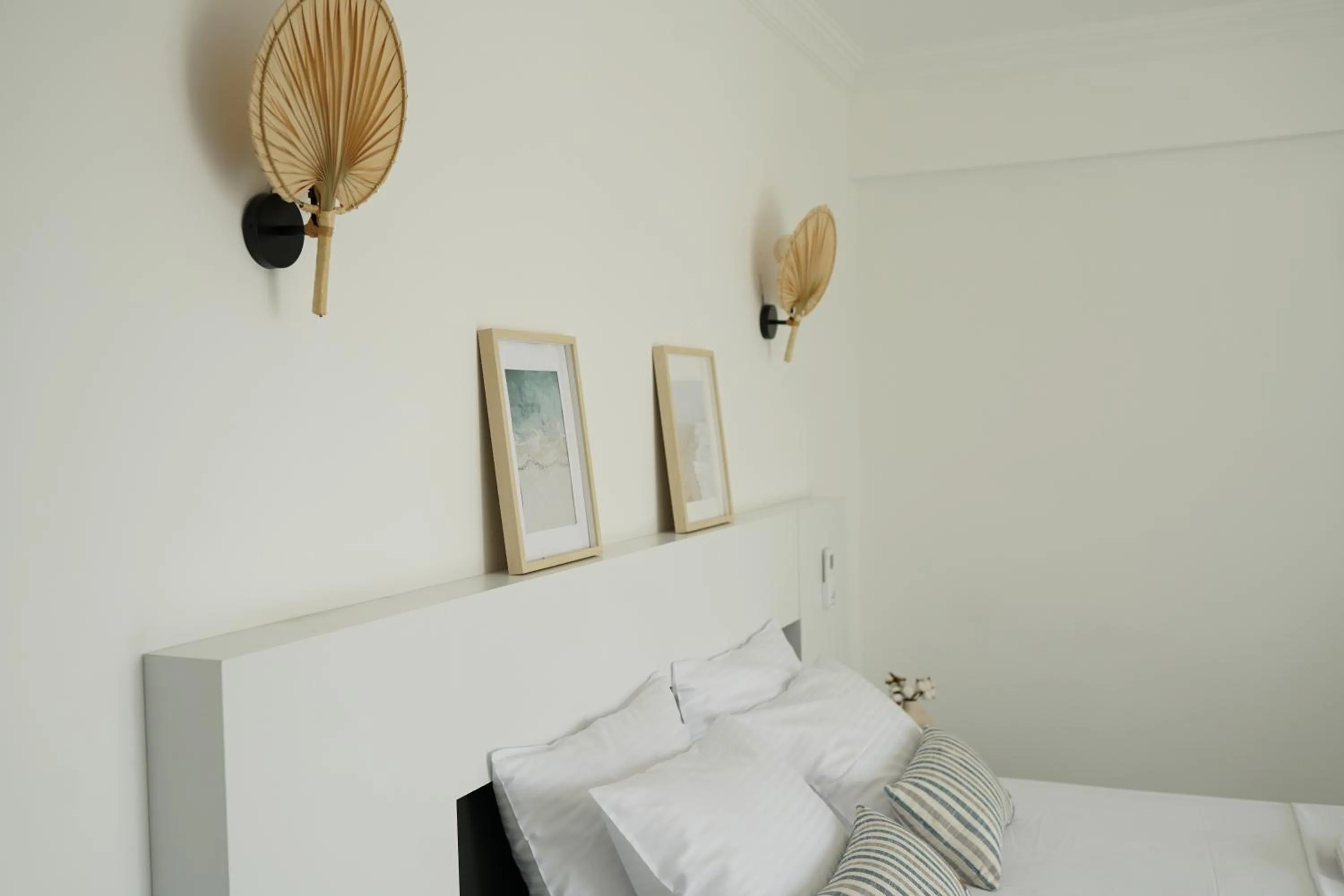 Bed in Blue Island Luxury Hotel Adults Only