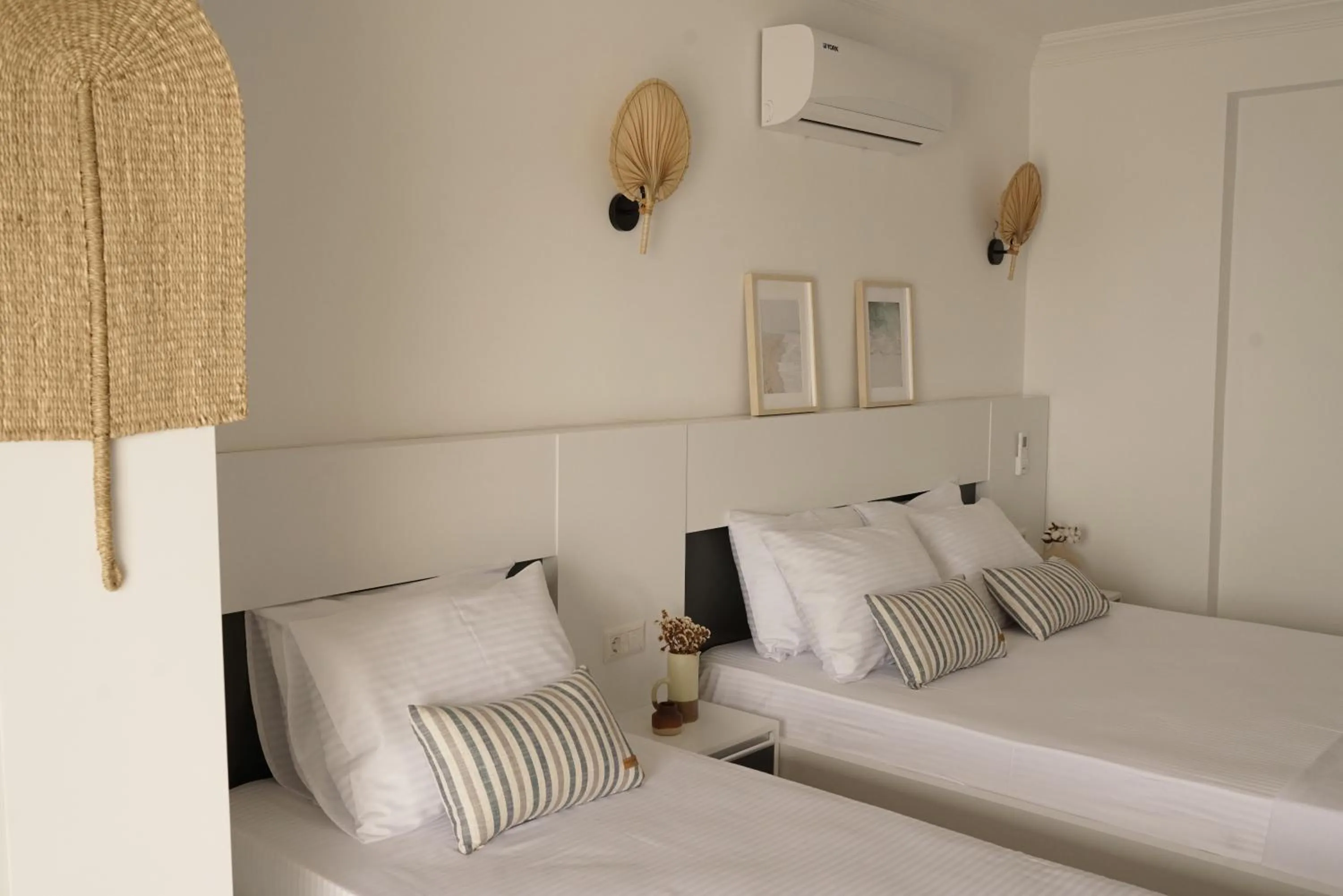 Bed in Blue Island Luxury Hotel Adults Only