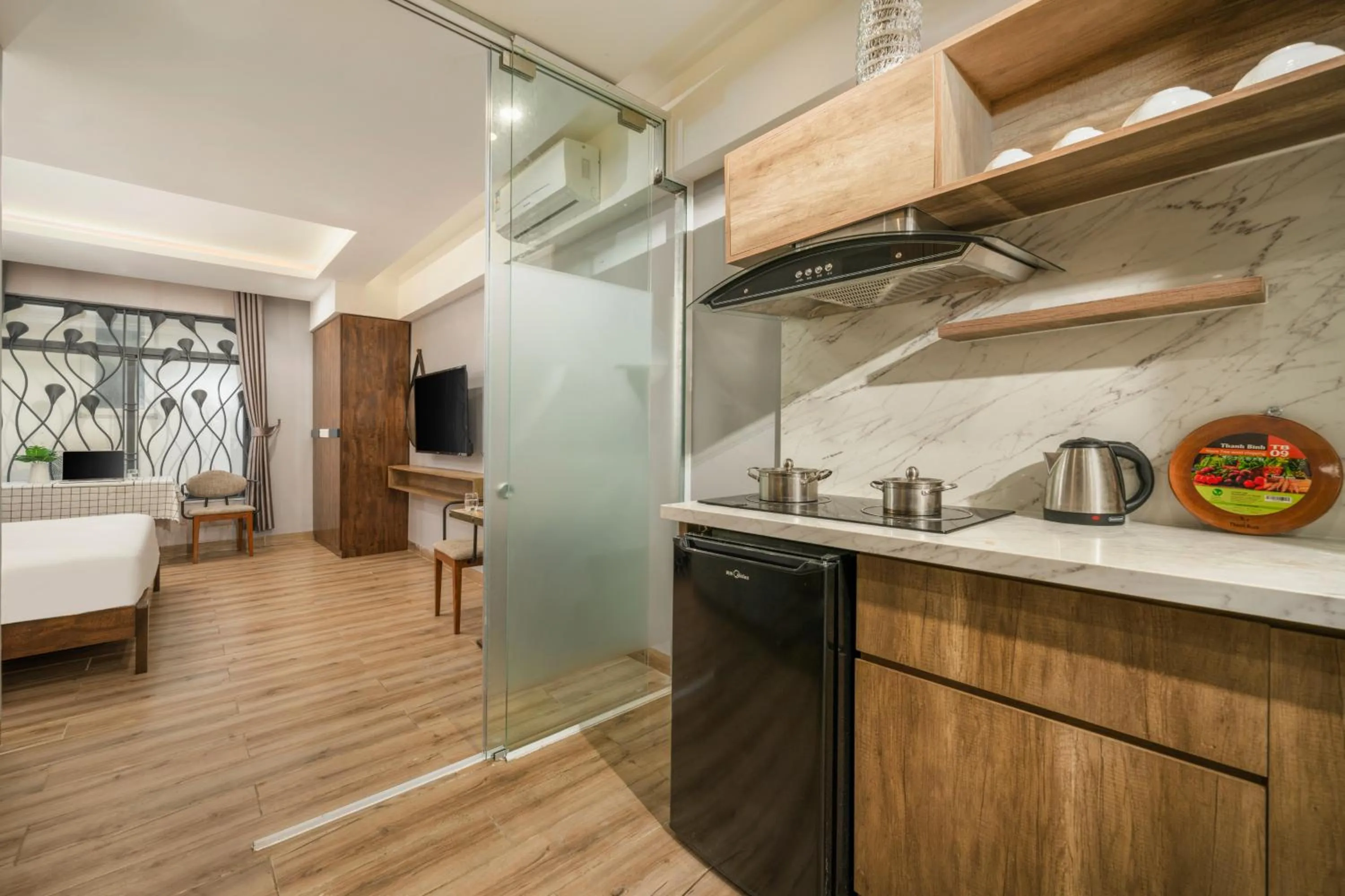 stove in Mons Boutique Hotel & Apartment