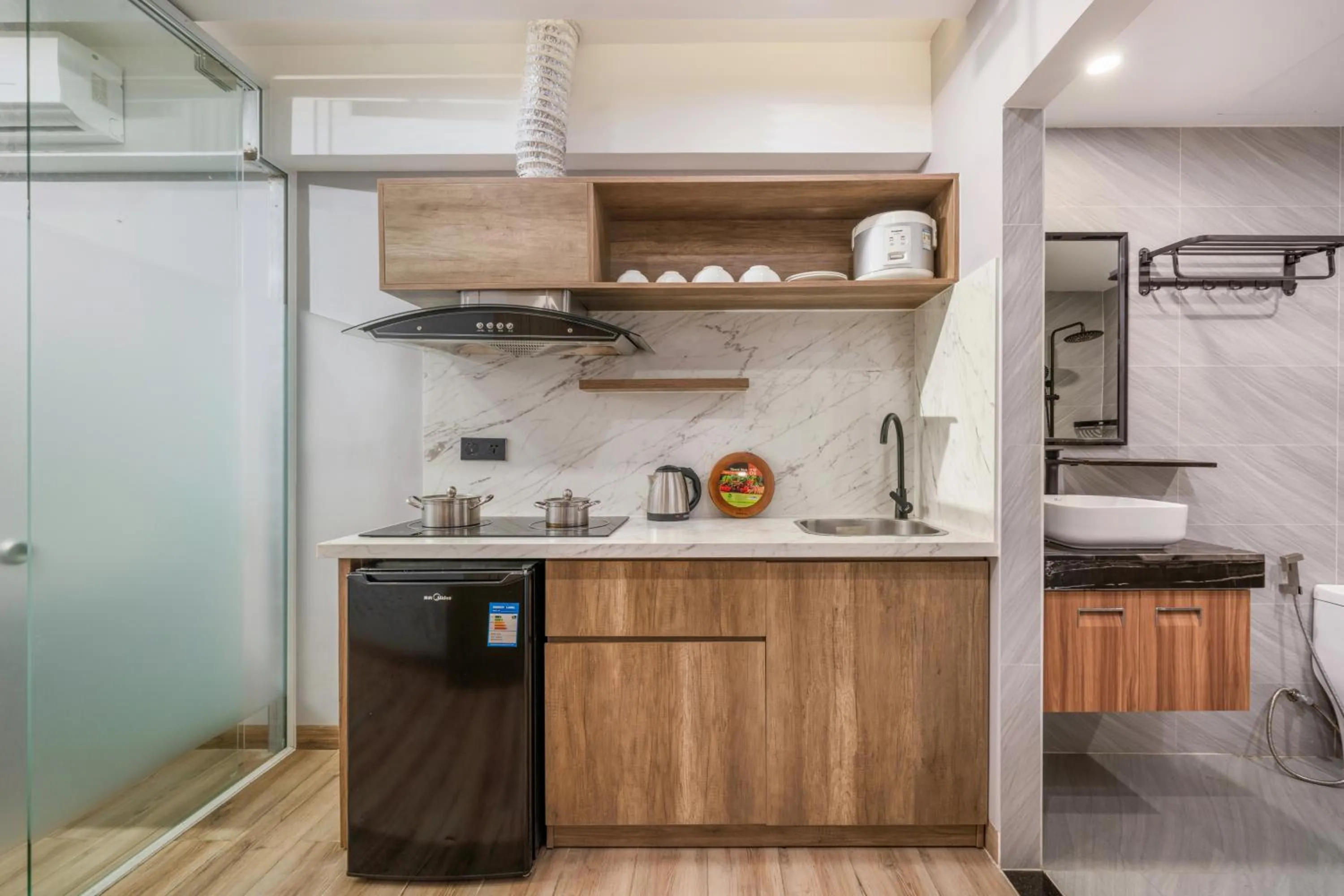 stove in Mons Boutique Hotel & Apartment