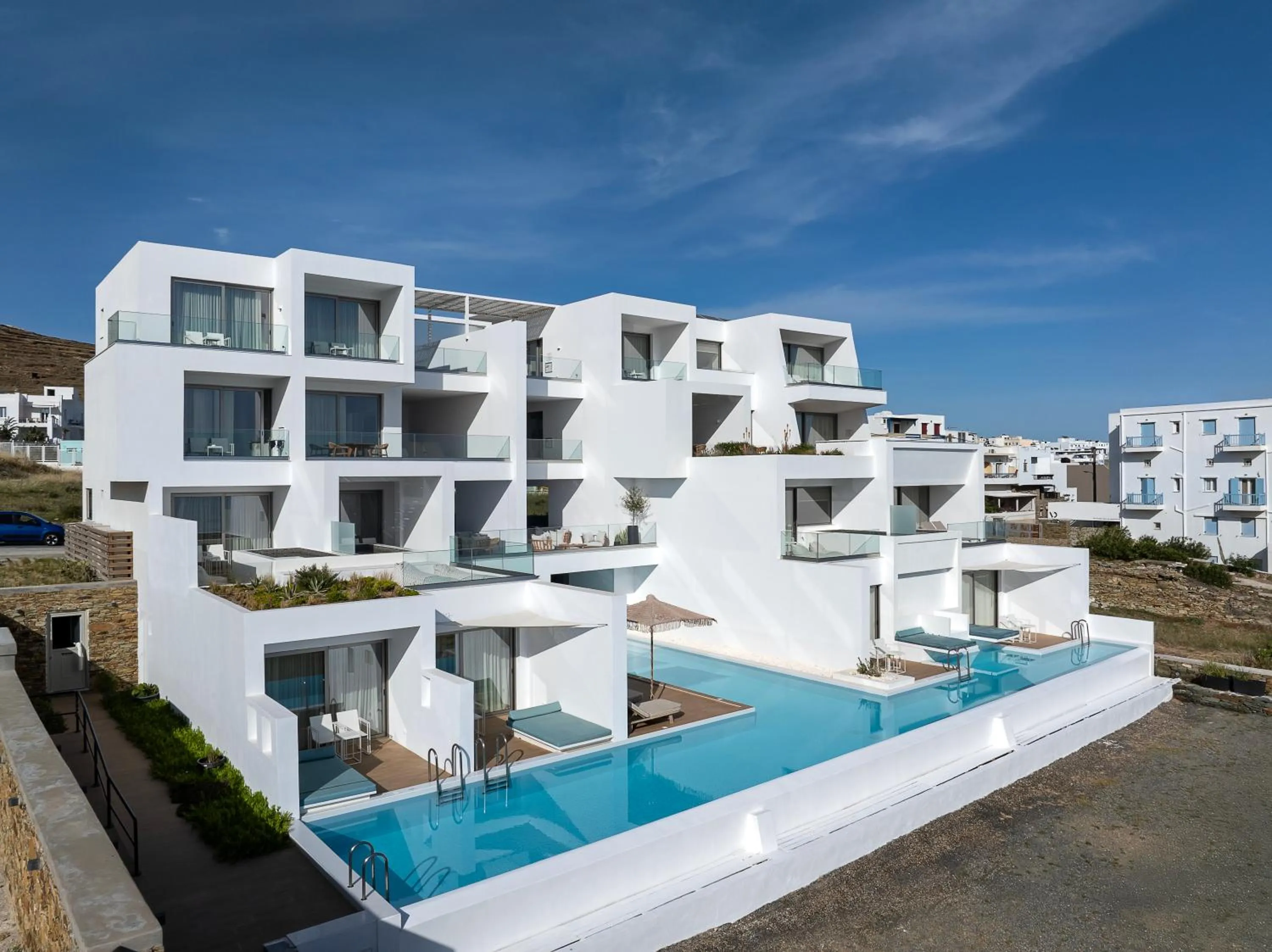 Property building in Infinity View Hotel Tinos