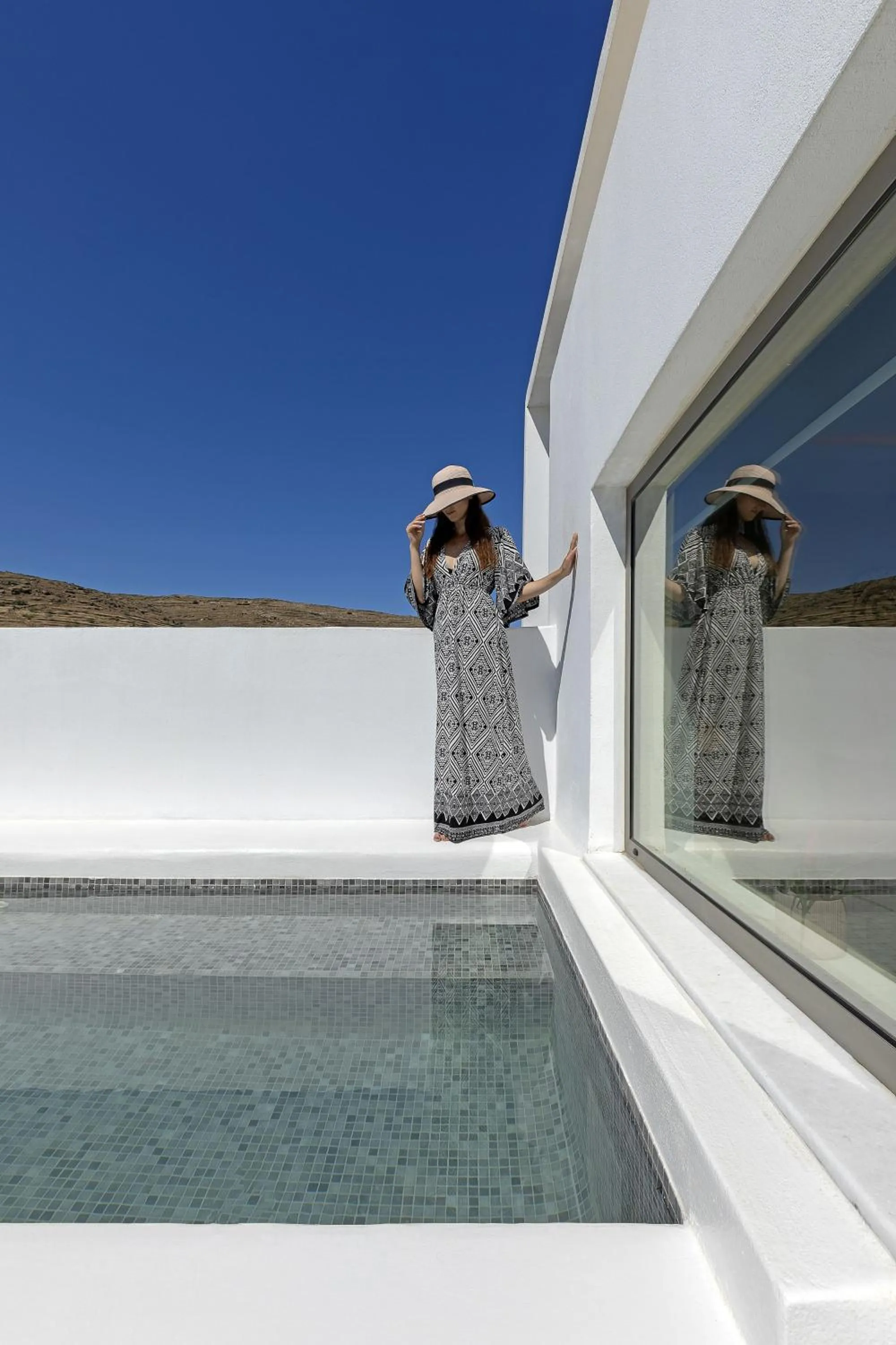 Swimming pool in Infinity View Hotel Tinos
