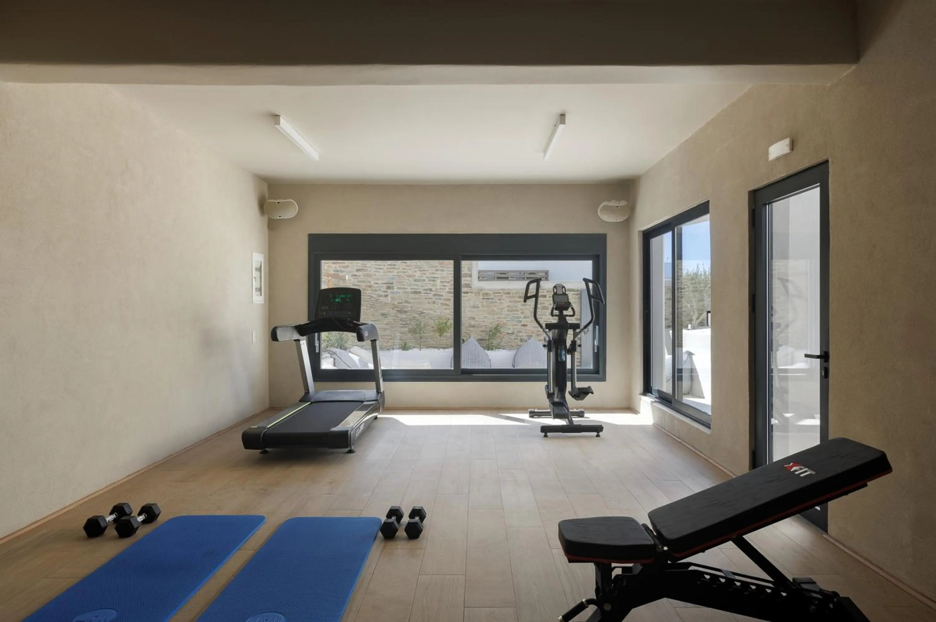 Fitness centre/facilities in Infinity View Hotel Tinos