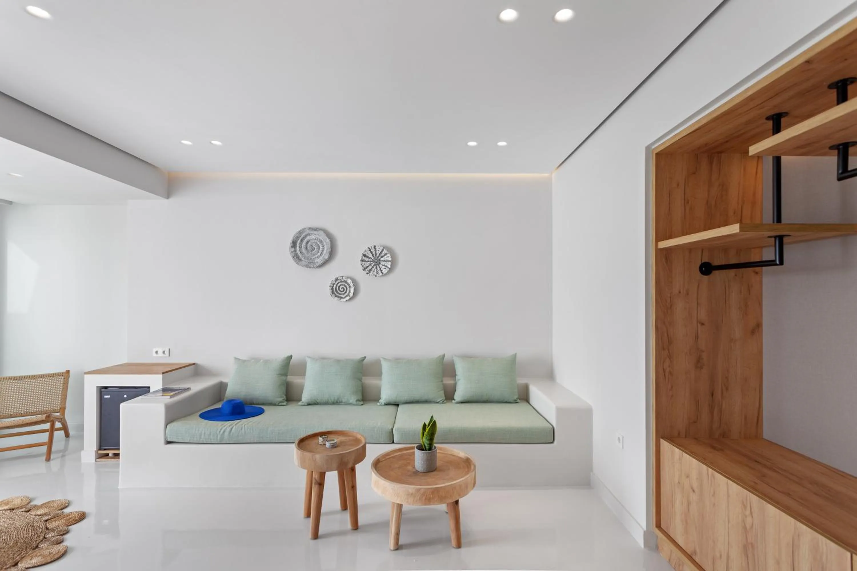 Seating area in Infinity View Hotel Tinos