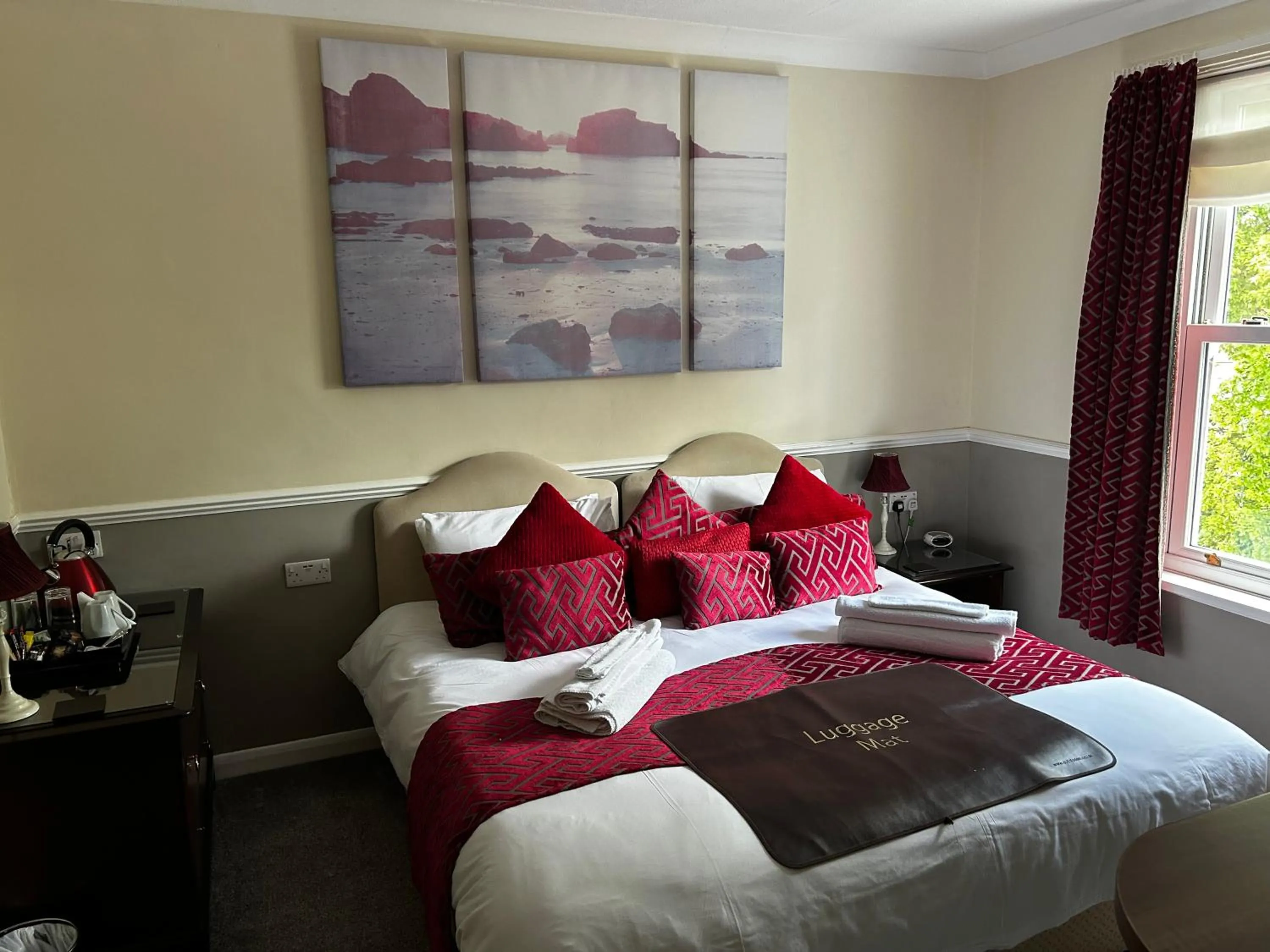 Bed in amber house hotel
