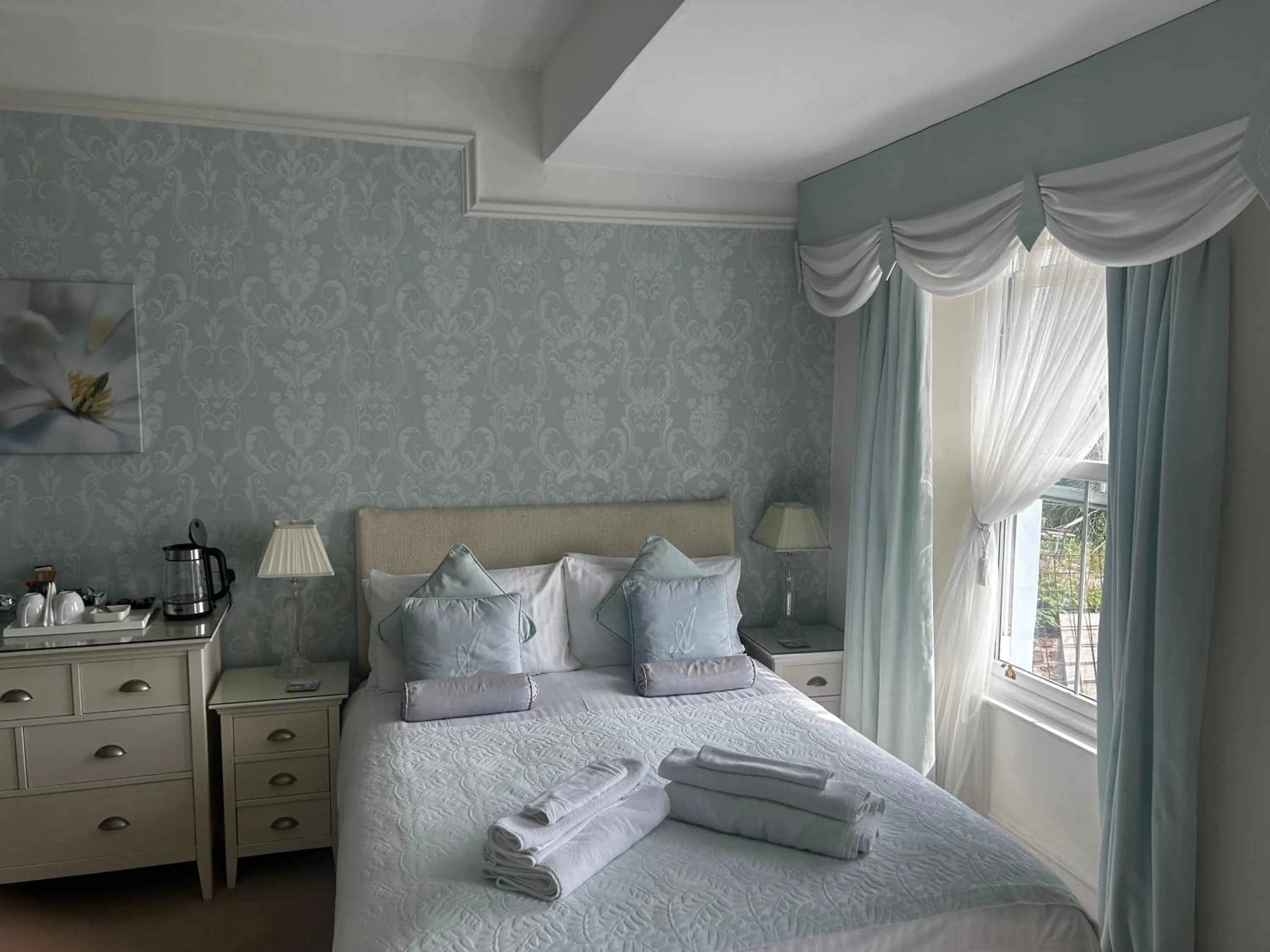 Bed in amber house hotel